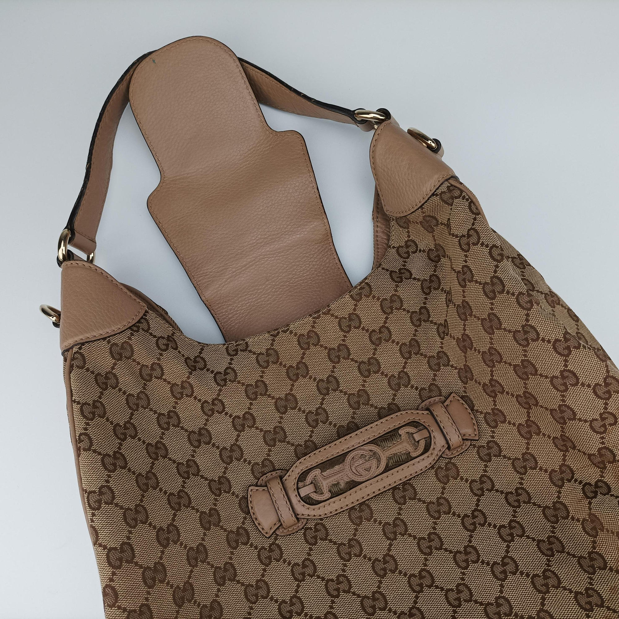Pre-owned Gucci Dressage Web Hobo Multicolour Canvas 296851 shoulderbag | stylenewstar