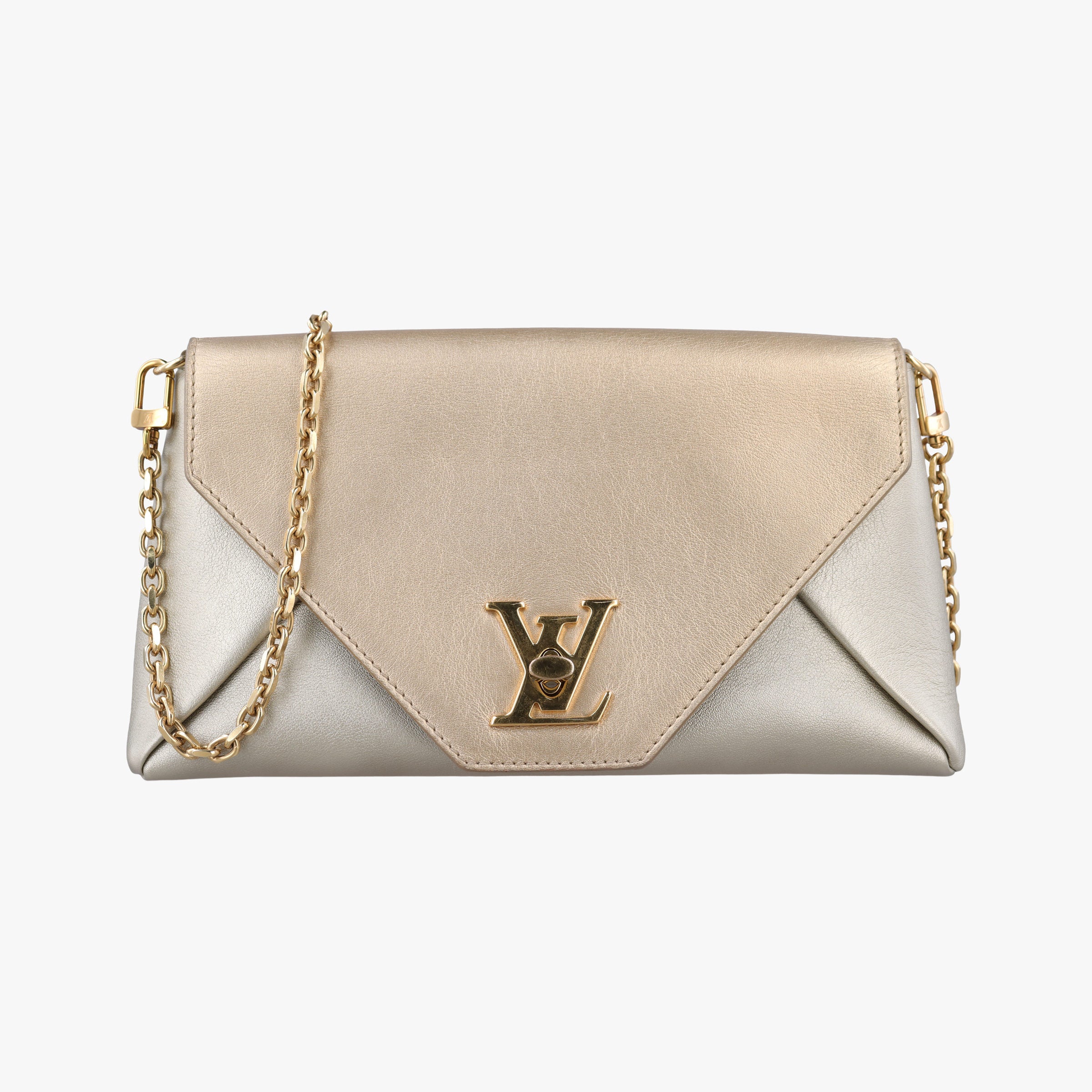 Pre-owned Louis Vuitton Love Note golden×silver Leather M54504 shoulderbag | stylenewstar