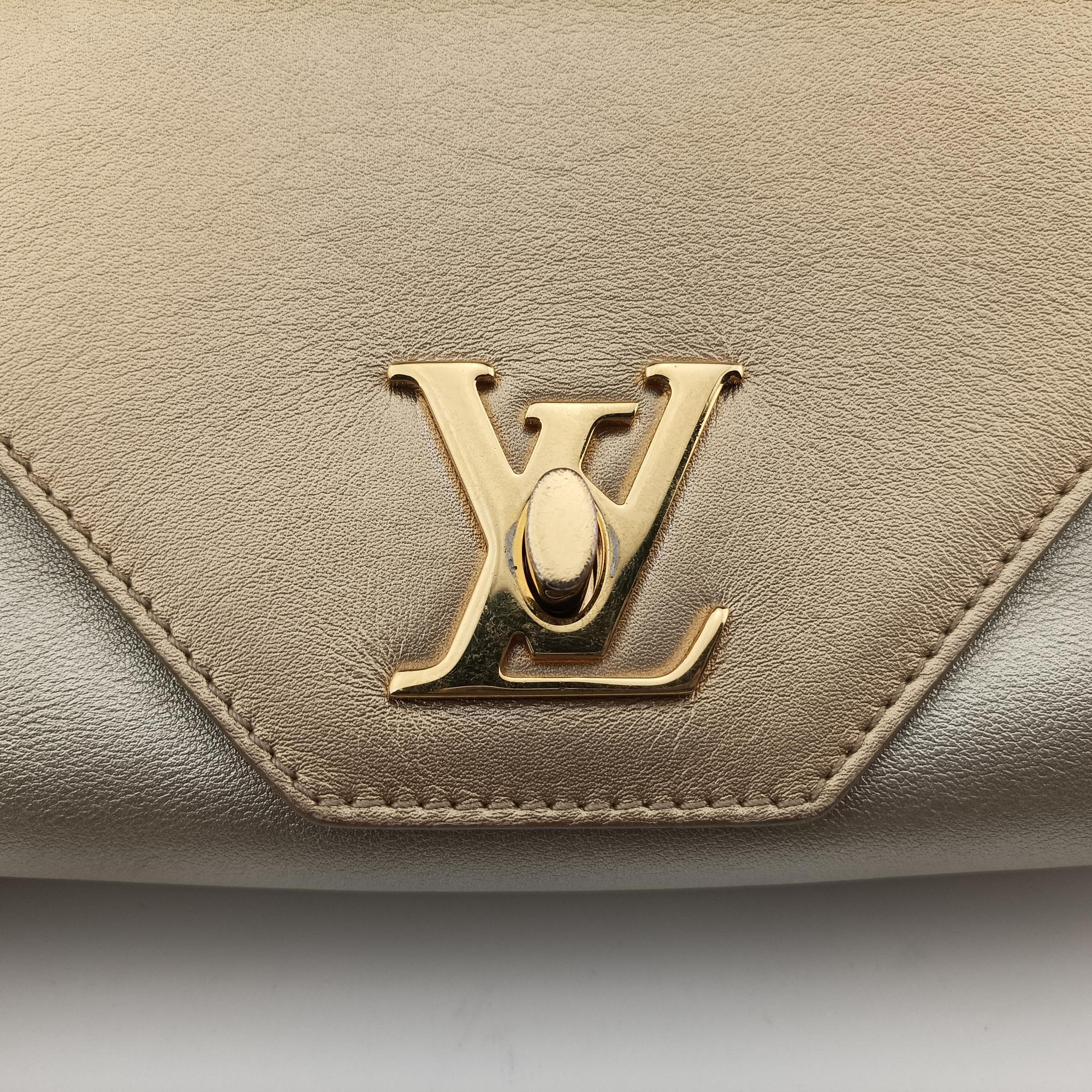 Pre-owned Louis Vuitton Love Note golden×silver Leather M54504 shoulderbag | stylenewstar