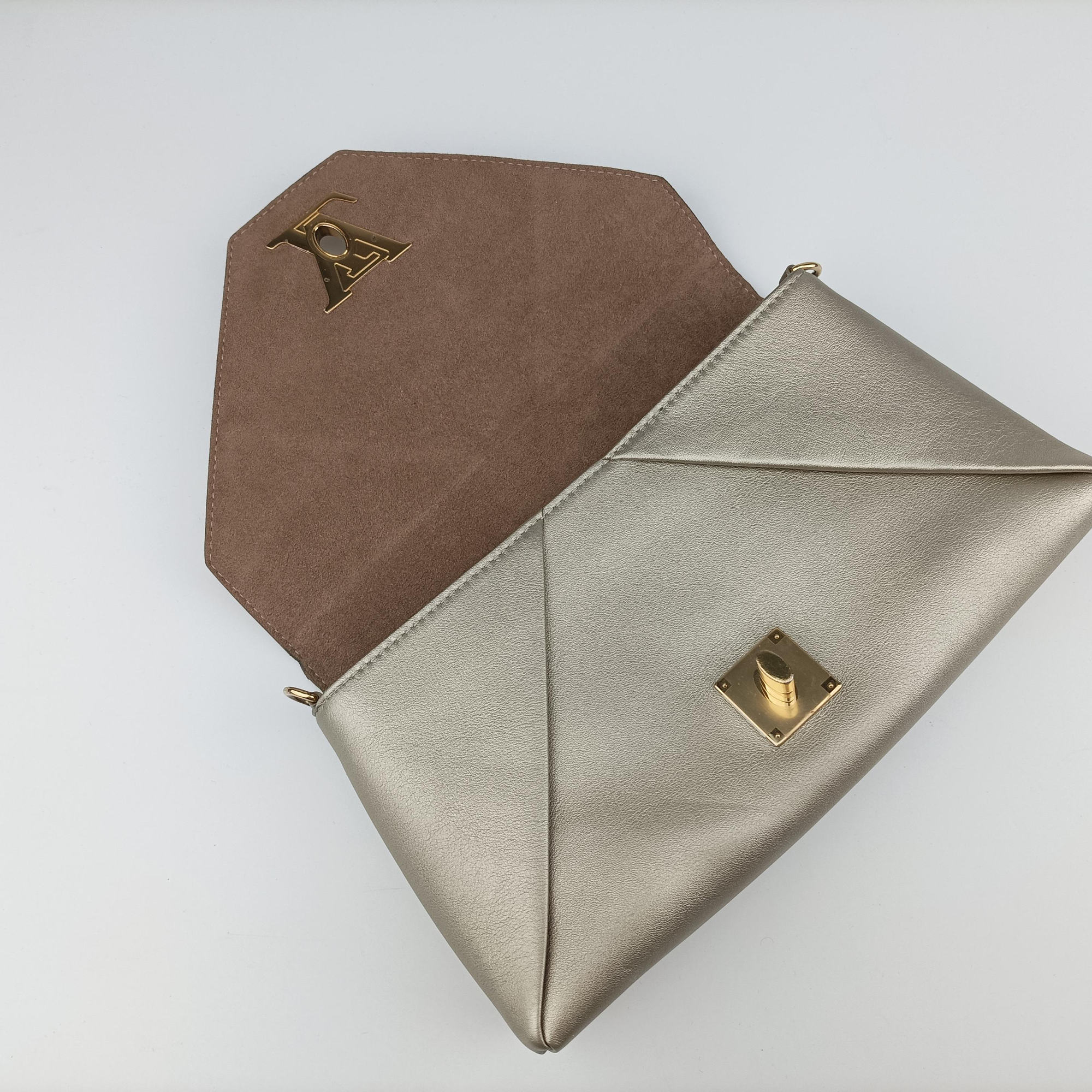 Pre-owned Louis Vuitton Love Note golden×silver Leather M54504 shoulderbag | stylenewstar
