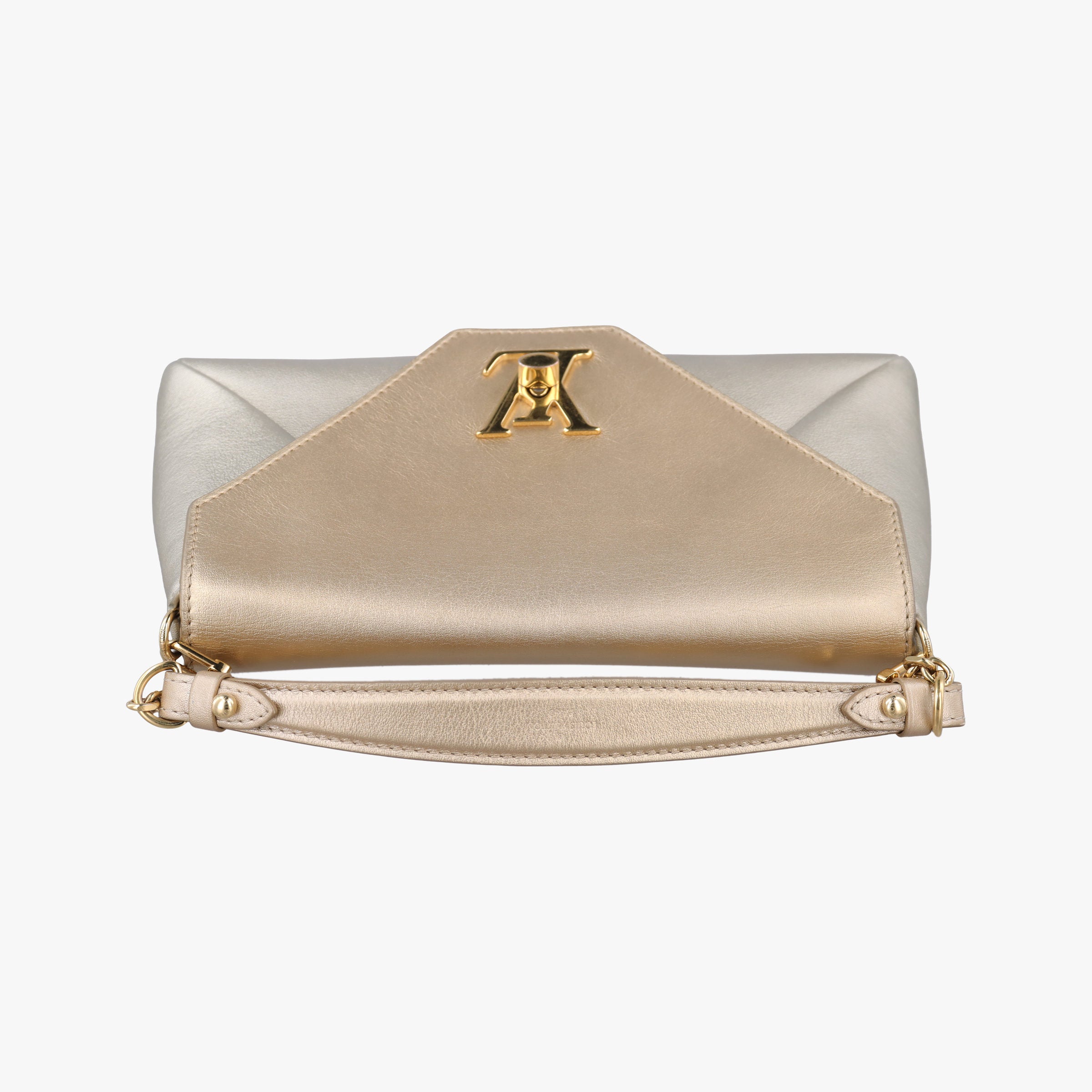 Pre-owned Louis Vuitton Love Note golden×silver Leather M54504 shoulderbag | stylenewstar