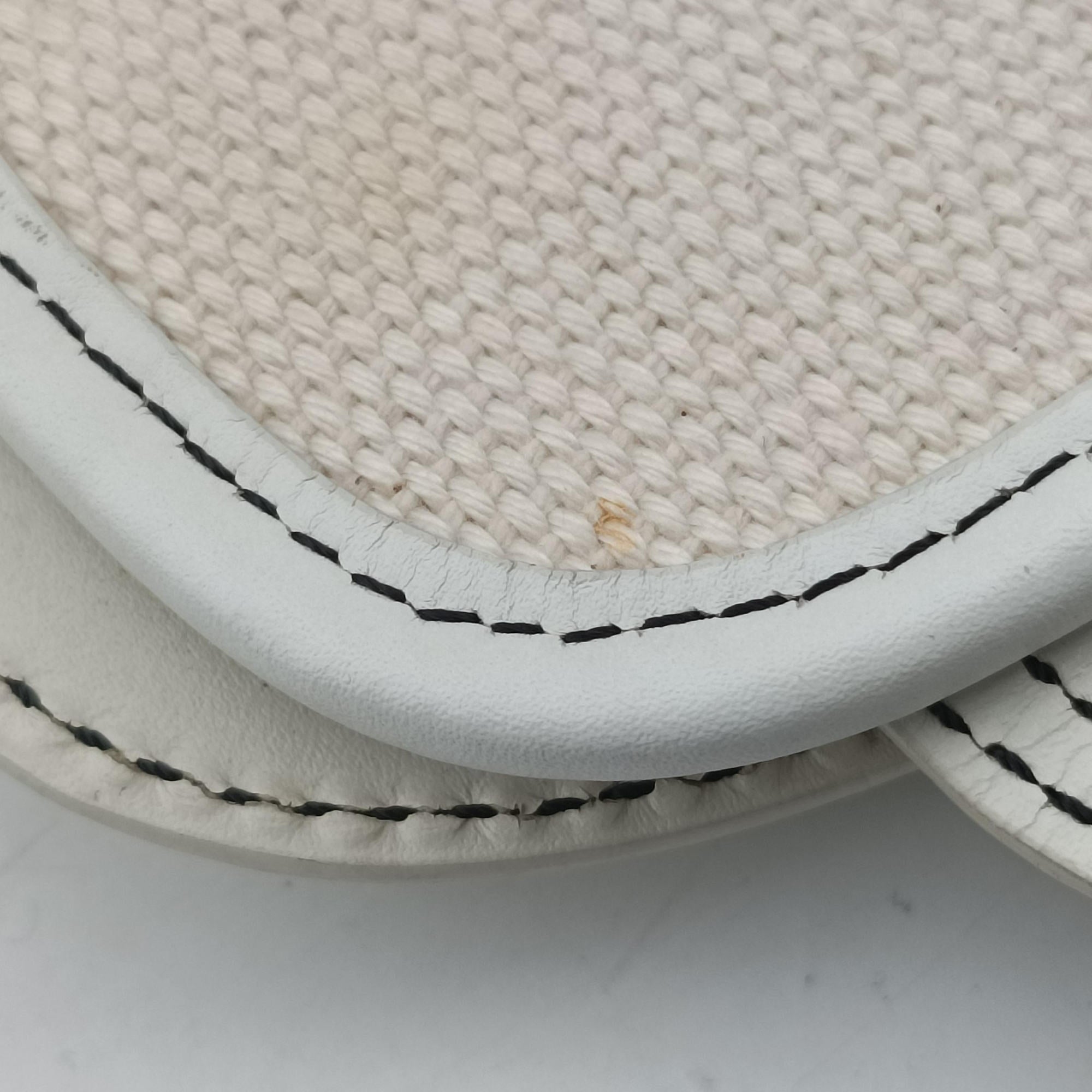 Vintage Fendi B Bag White canvas×leather 8BNI63 handbag | stylenewstar