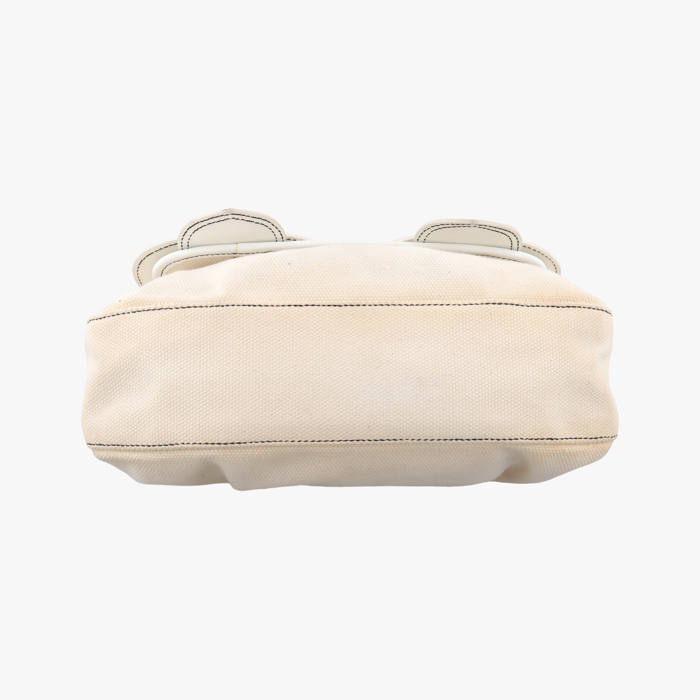 Vintage Fendi B Bag White canvas×leather 8BNI63 handbag | stylenewstar
