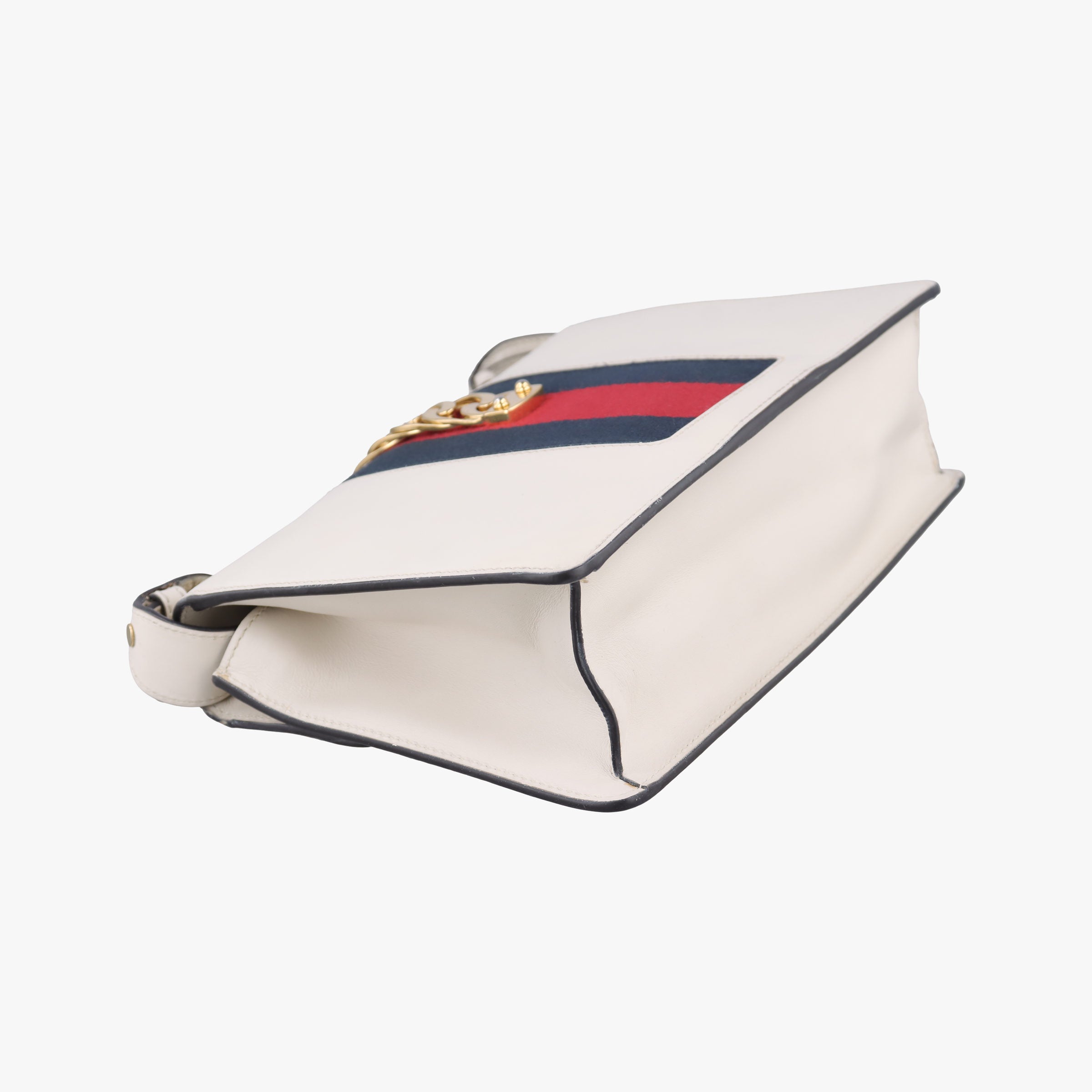 Pre-owned Gucci Sylvie White Leather 421882 shoulderbag | stylenewstar