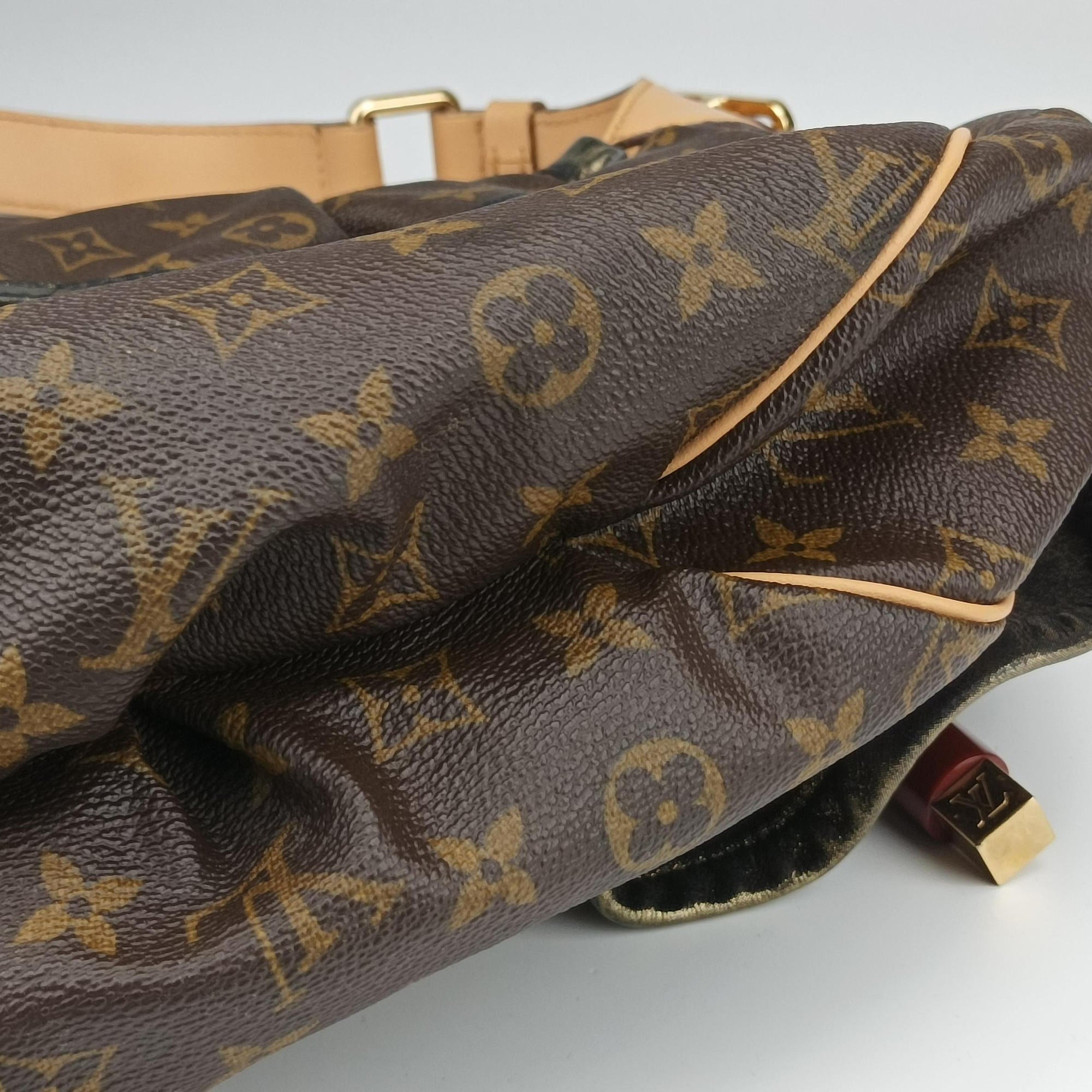 Pre-owned Louis Vuitton Kalahari GM Brown Monogram Canvas M97015 handbag | stylenewstar