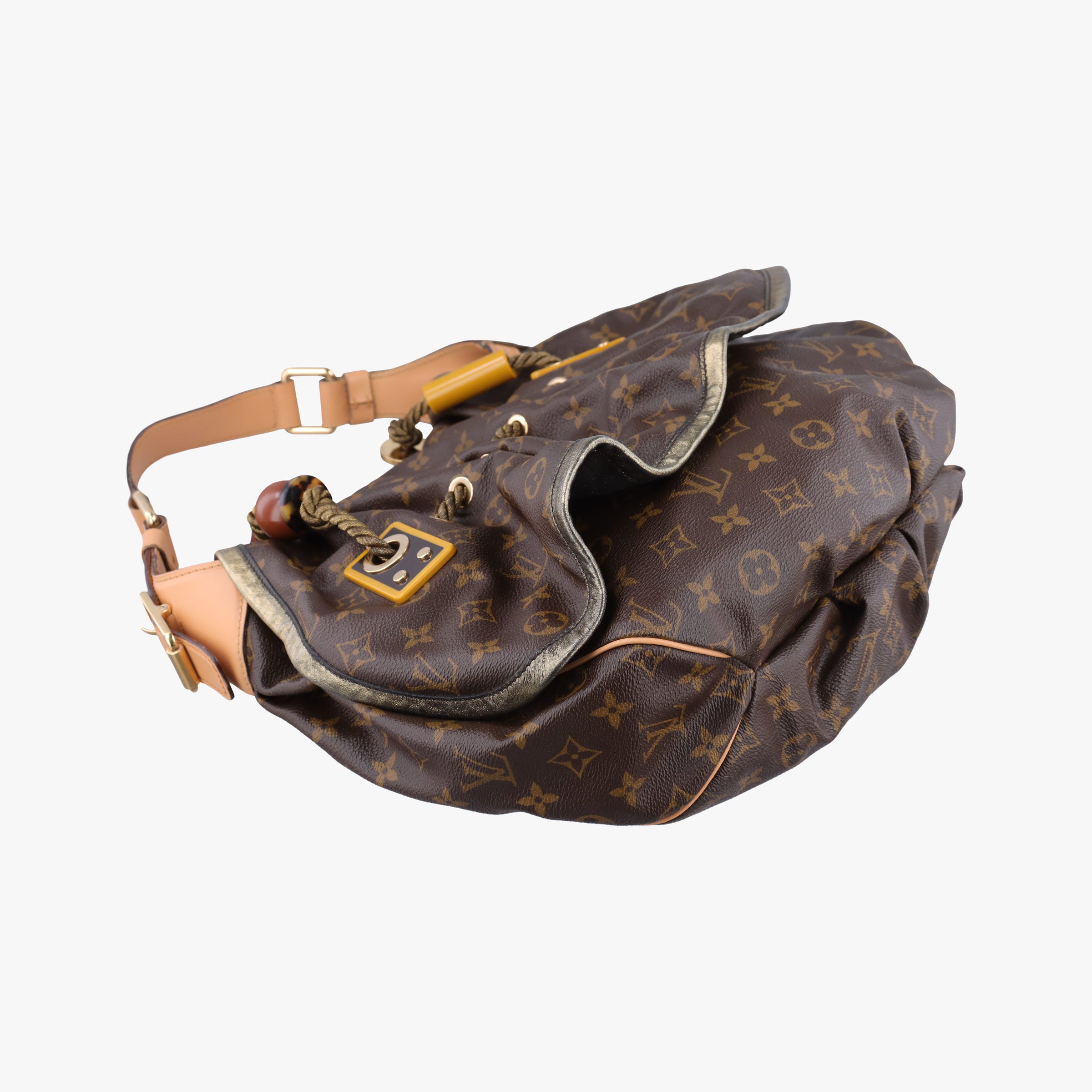Pre-owned Louis Vuitton Kalahari GM Brown Monogram Canvas M97015 handbag | stylenewstar
