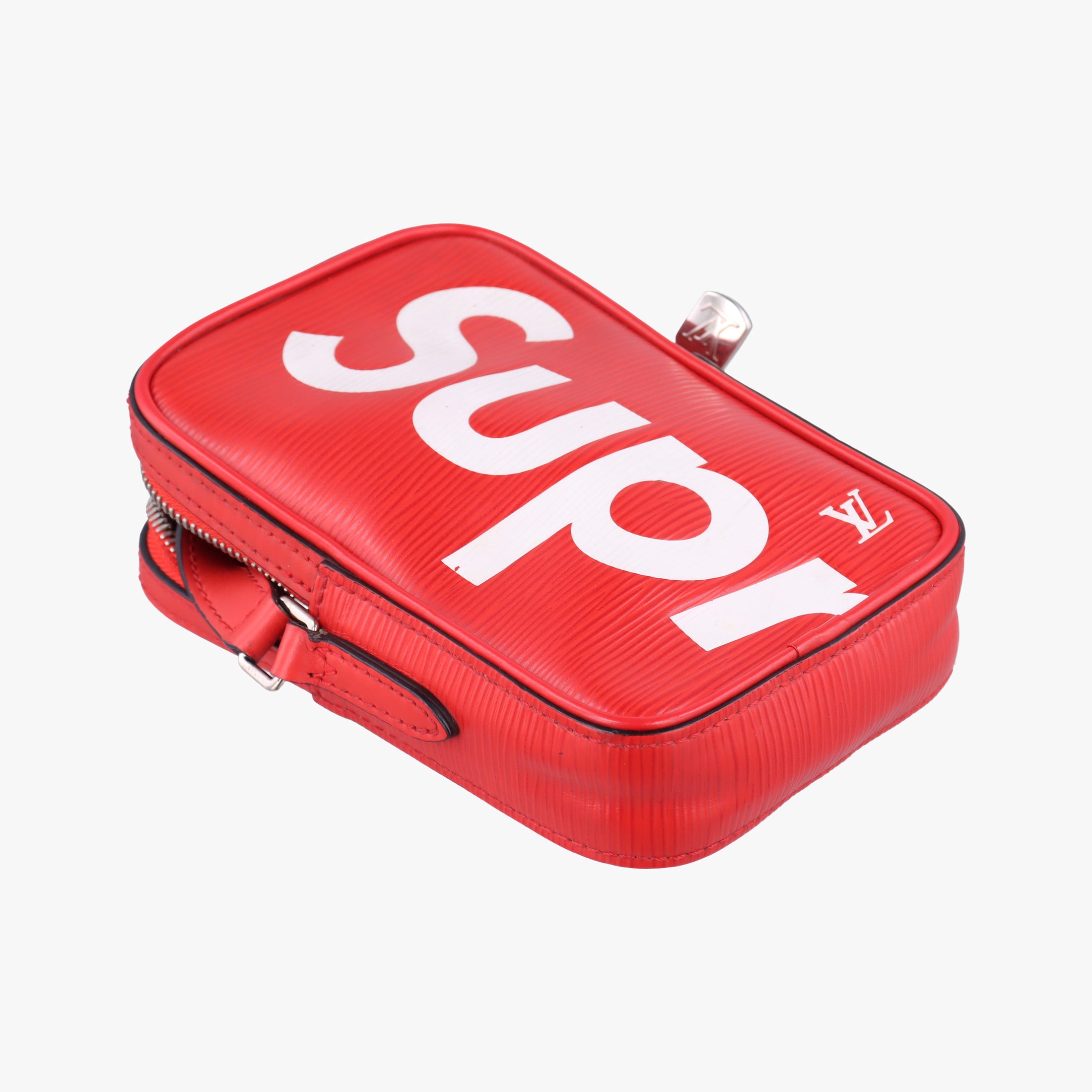 Pre-owned Louis Vuitton Danube PPM Supreme Collaboration ROUGE×white Epi M53434 shoulderbag | stylenewstar