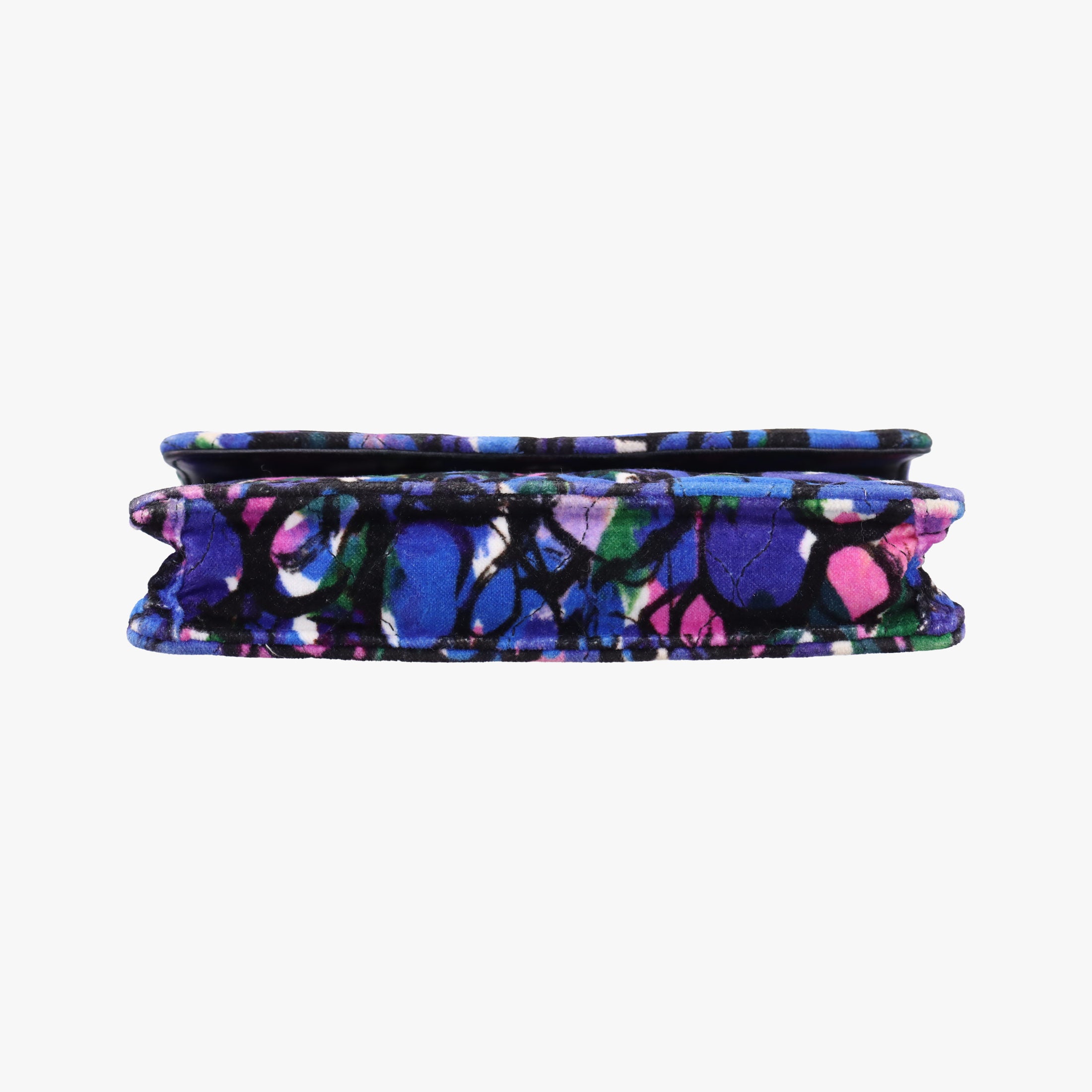 Pre-owned Balenciaga Floral Print BB Wallet Chain purple×Multicolour Velvet  shoulderbag | stylenewstar
