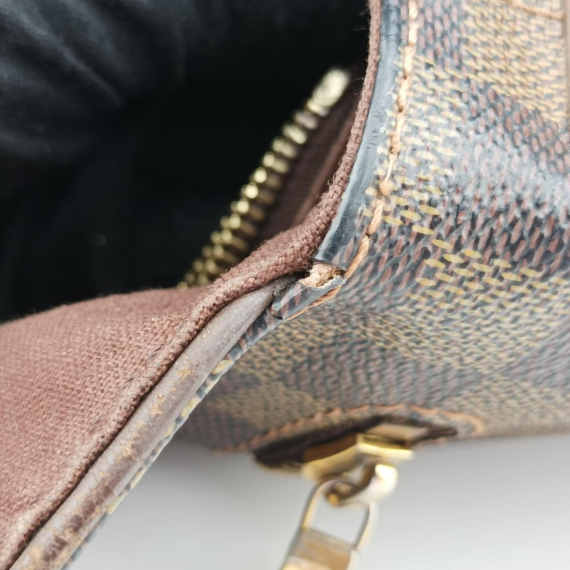 Pre-owned Louis Vuitton BROOKLYN MM EBENE Damier Canvas N51212 shoulderbag | stylenewstar