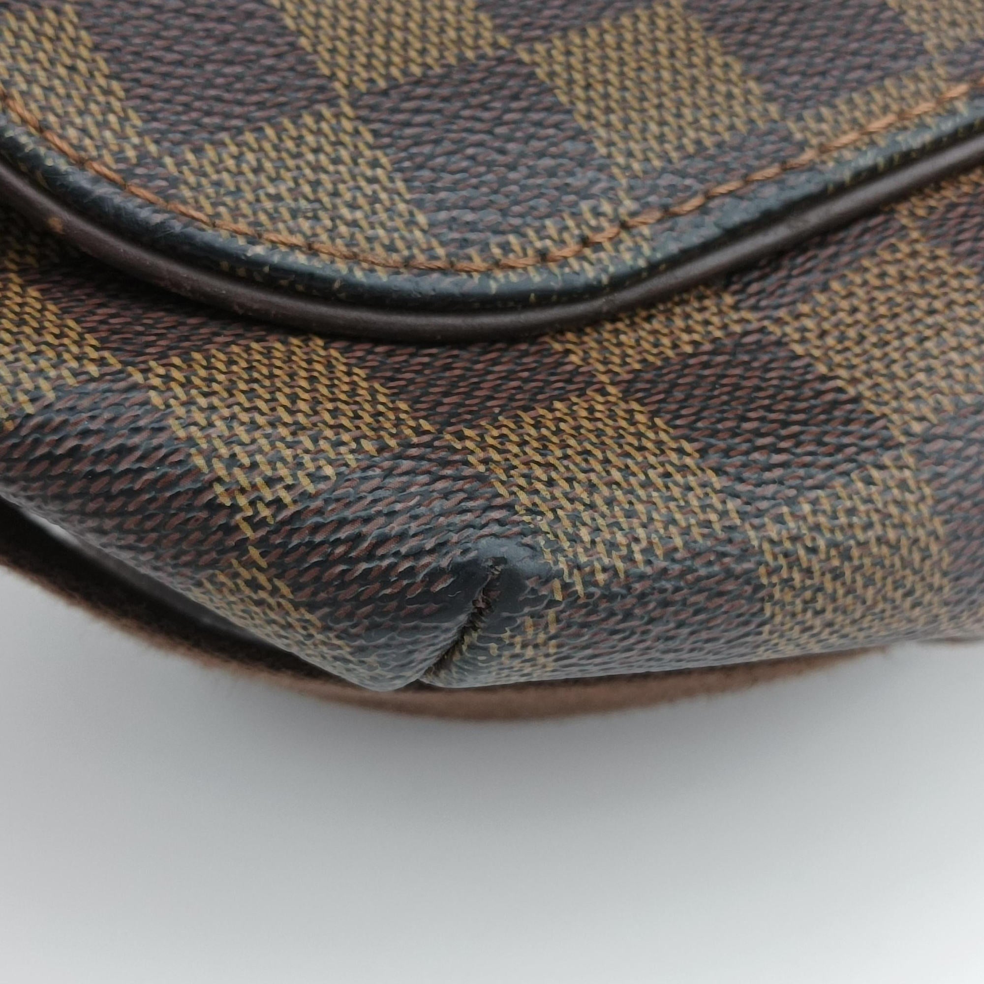 Pre-owned Louis Vuitton BROOKLYN MM EBENE Damier Canvas N51212 shoulderbag | stylenewstar
