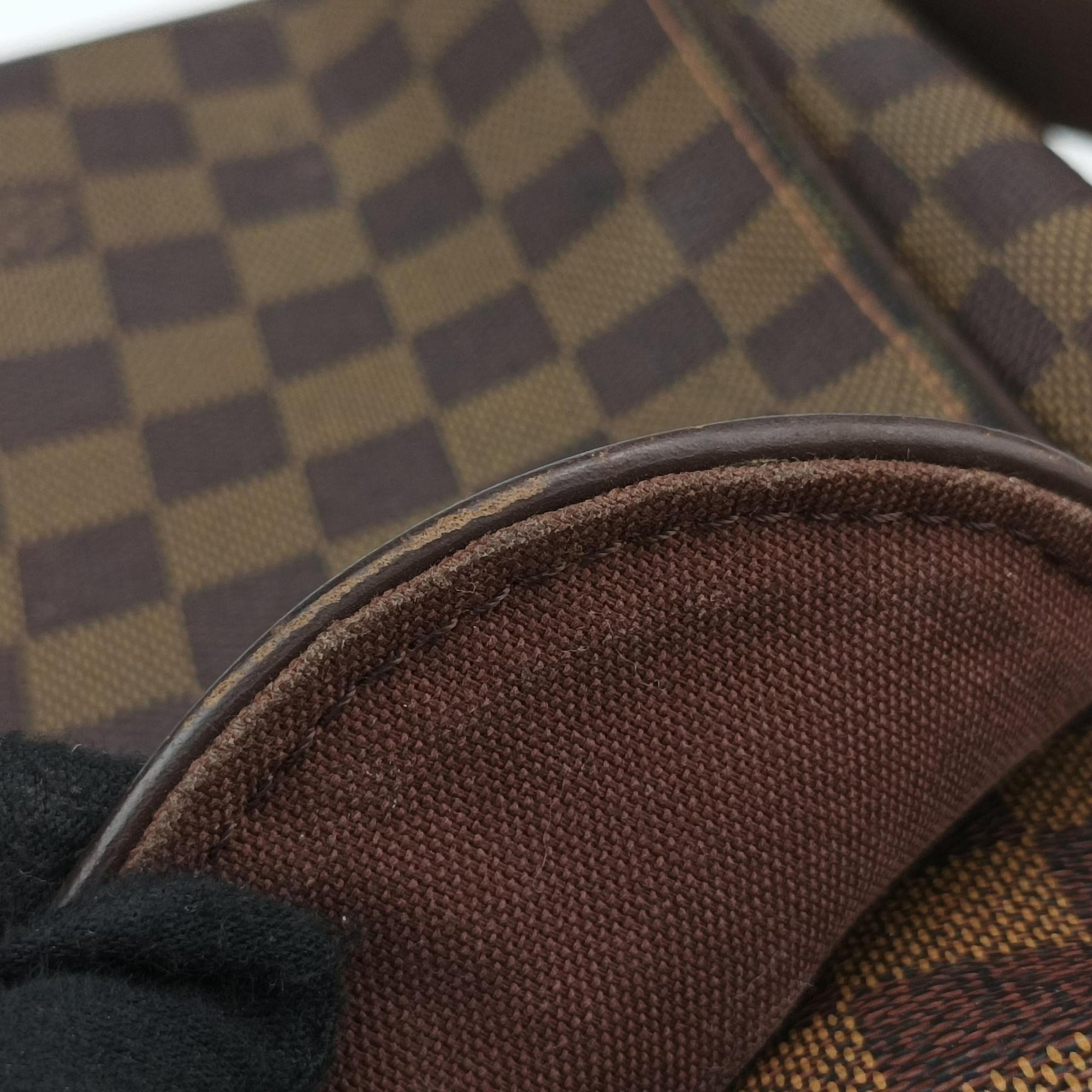 Pre-owned Louis Vuitton BROOKLYN MM EBENE Damier Canvas N51212 shoulderbag | stylenewstar