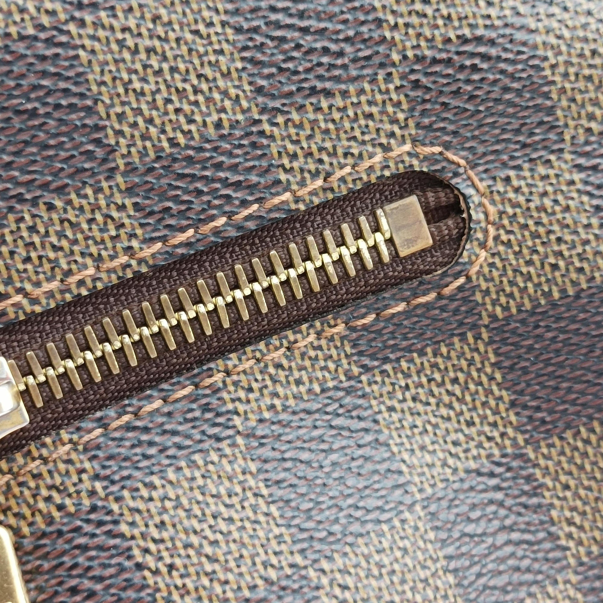 Pre-owned Louis Vuitton BROOKLYN MM EBENE Damier Canvas N51212 shoulderbag | stylenewstar