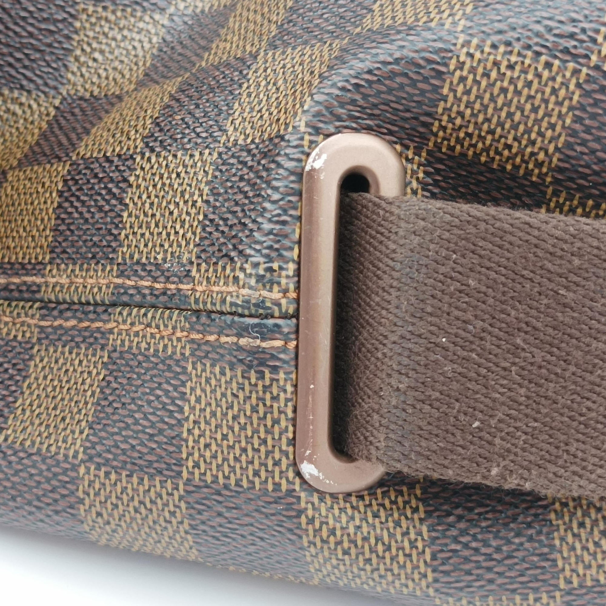 Pre-owned Louis Vuitton BROOKLYN MM EBENE Damier Canvas N51212 shoulderbag | stylenewstar