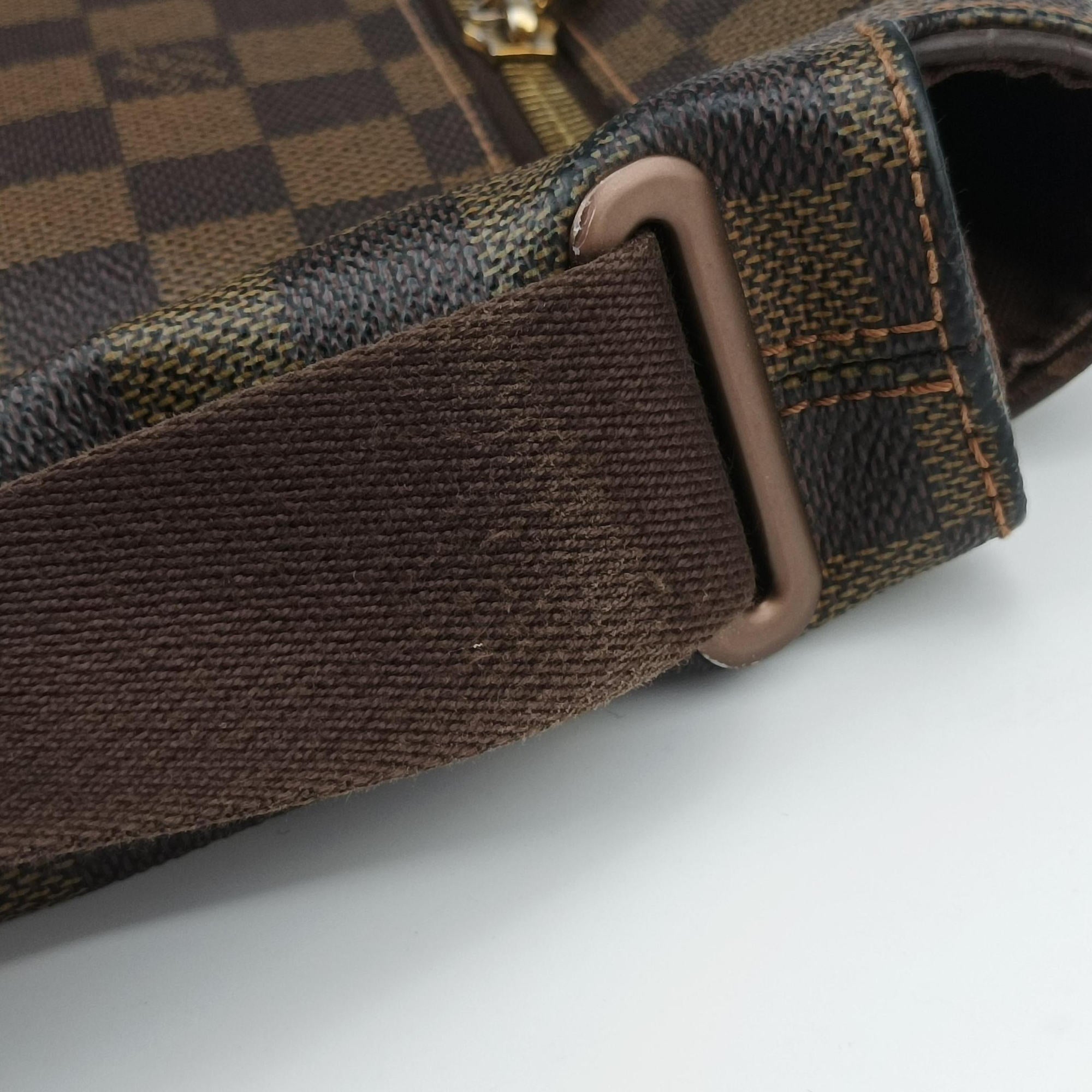Pre-owned Louis Vuitton BROOKLYN MM EBENE Damier Canvas N51212 shoulderbag | stylenewstar