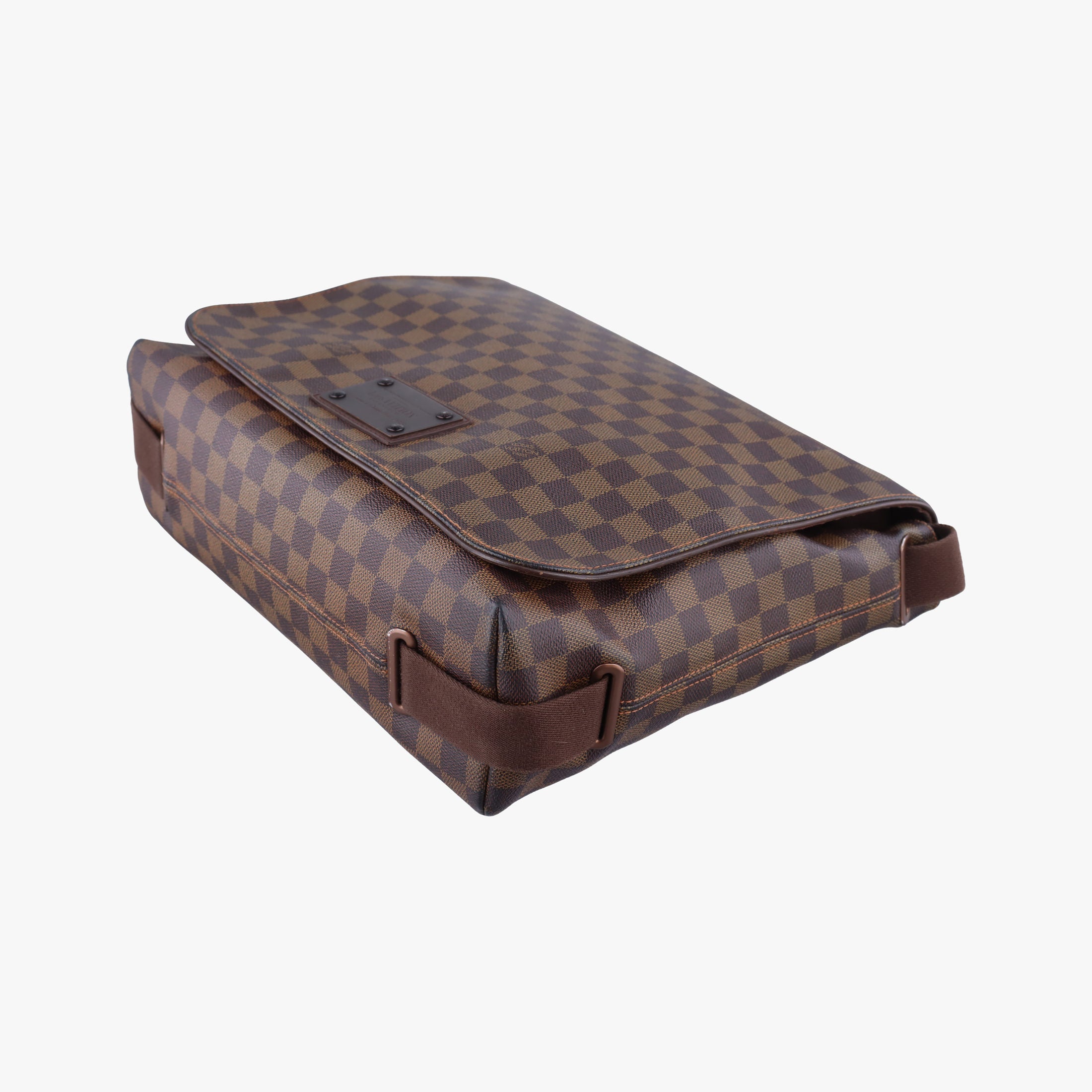 Pre-owned Louis Vuitton BROOKLYN MM EBENE Damier Canvas N51212 shoulderbag | stylenewstar