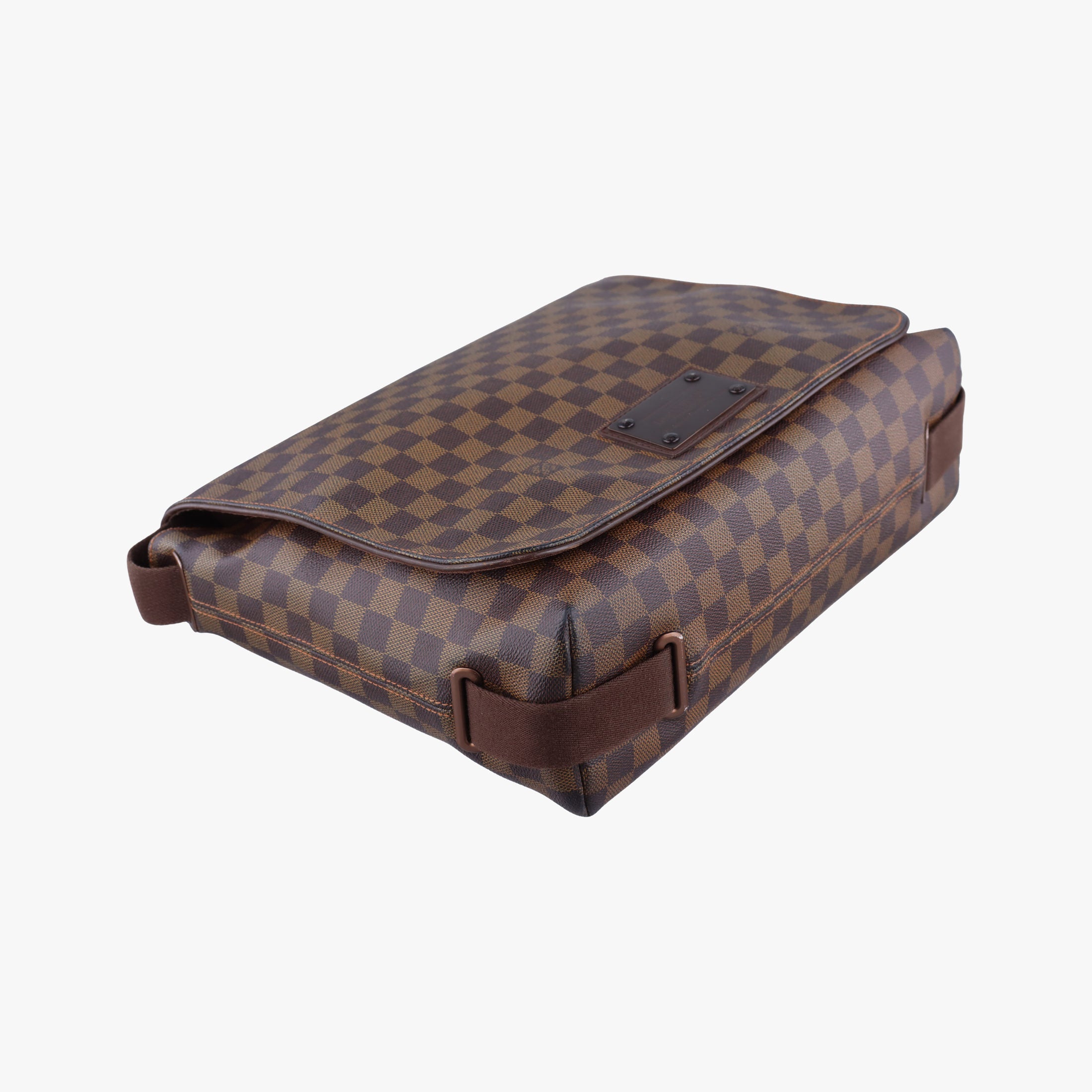 Pre-owned Louis Vuitton BROOKLYN MM EBENE Damier Canvas N51212 shoulderbag | stylenewstar