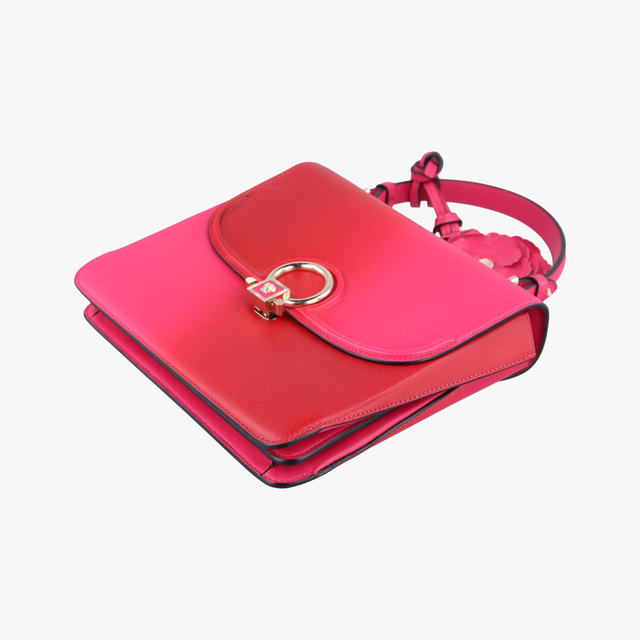 Pre-owned VERSACE DV One Medusa Rose Leather  handbag | stylenewstar