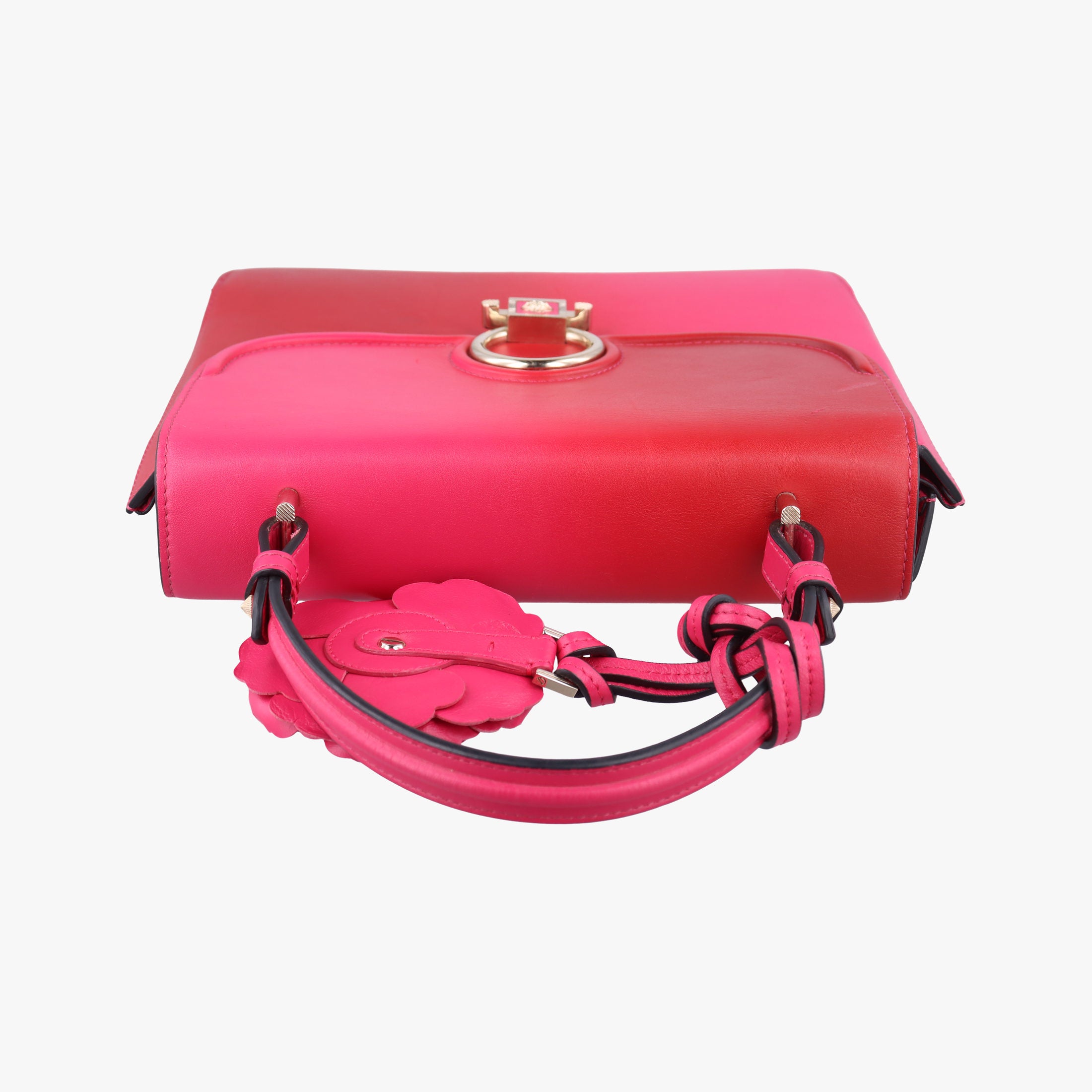 Pre-owned VERSACE DV One Medusa Rose Leather  handbag | stylenewstar