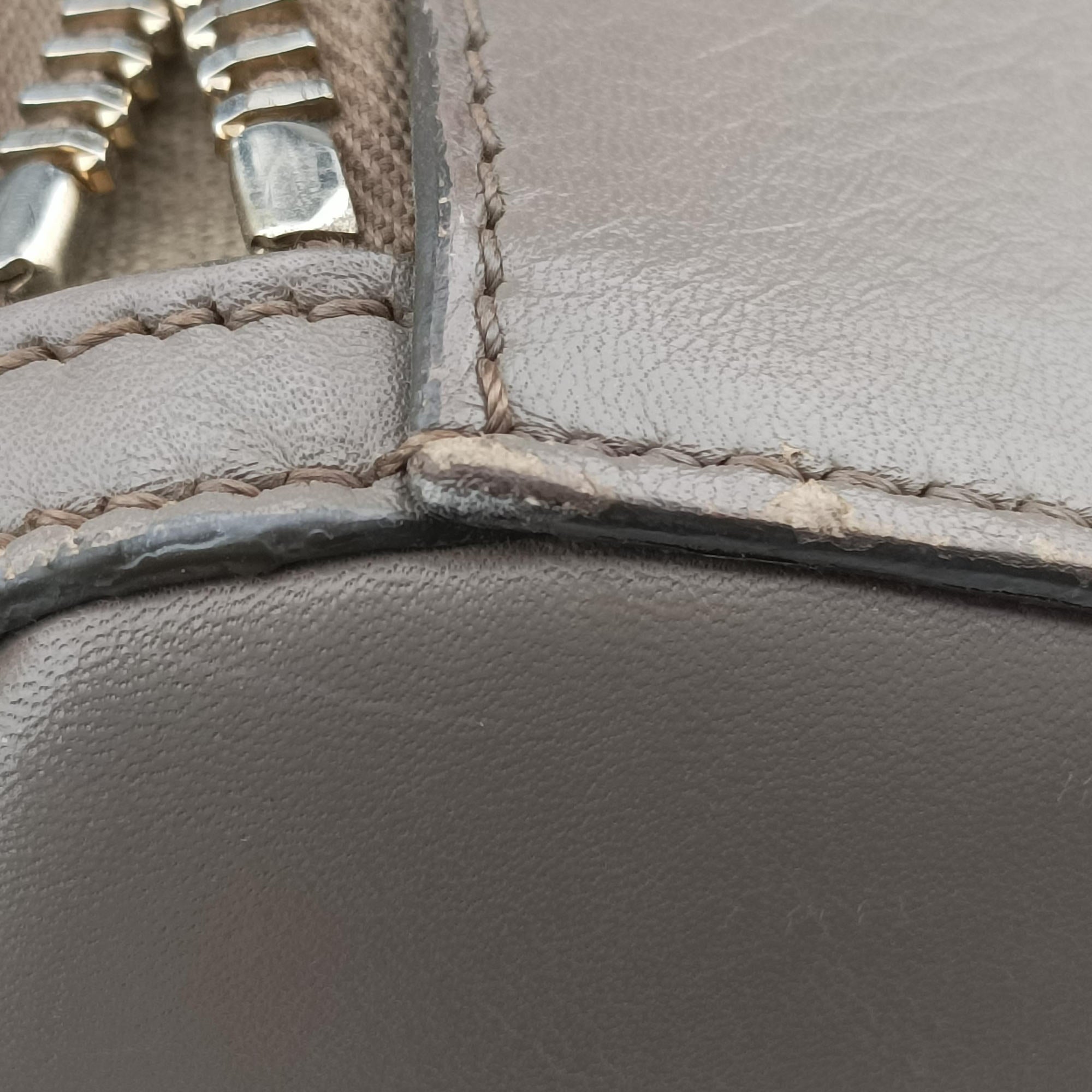 Pre-owned Givenchy Pandora Grey Leather  shoulderbag | stylenewstar