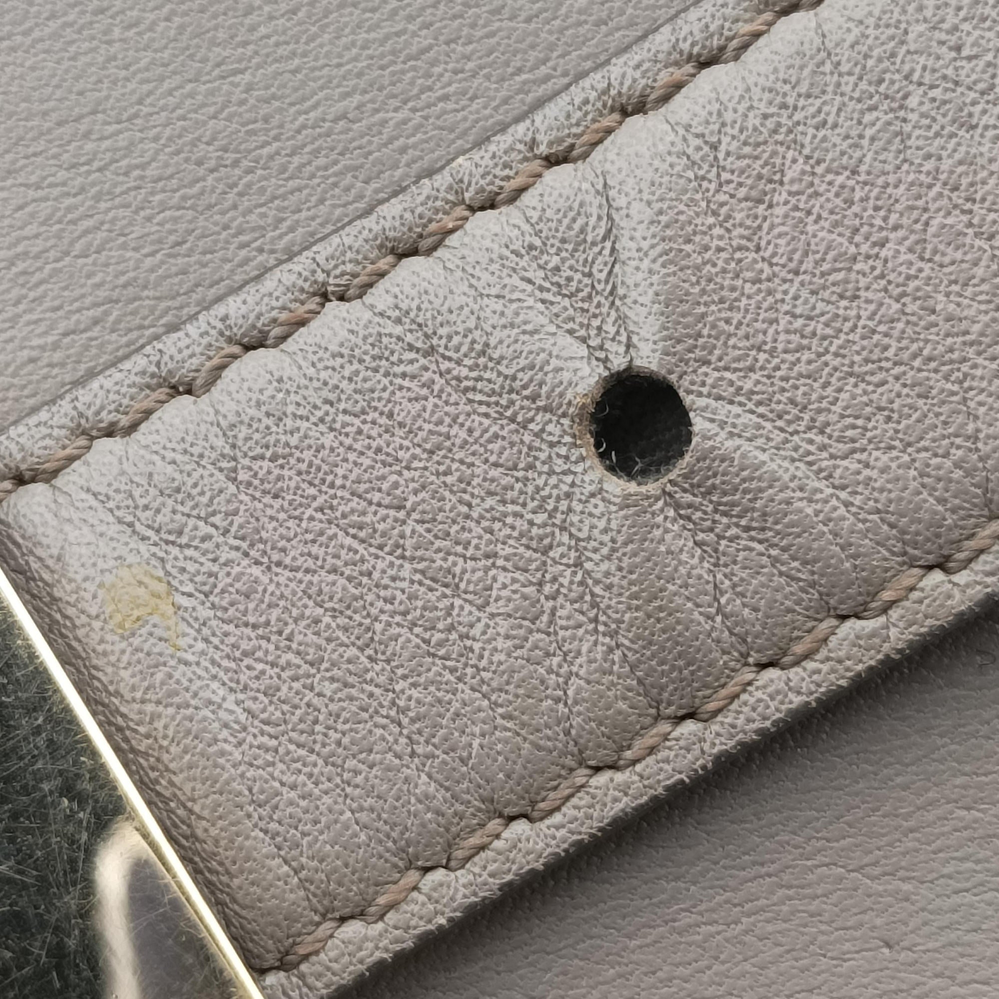 Pre-owned Givenchy Pandora Grey Leather  shoulderbag | stylenewstar