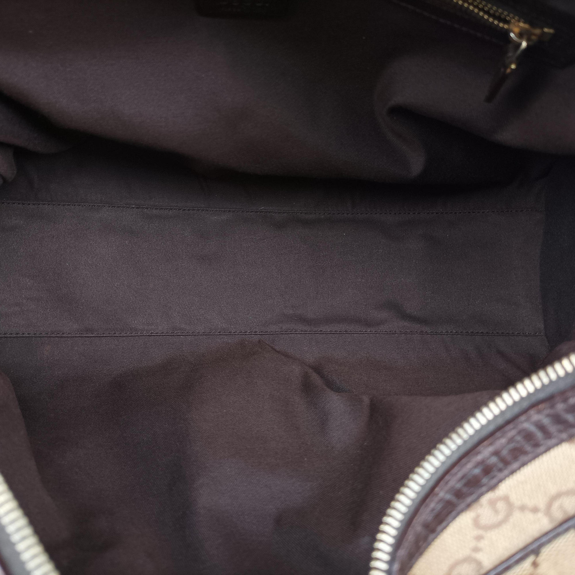 Vintage Gucci Horsebit Hasler beige×Brown canvas×leather 141503 handbag | stylenewstar