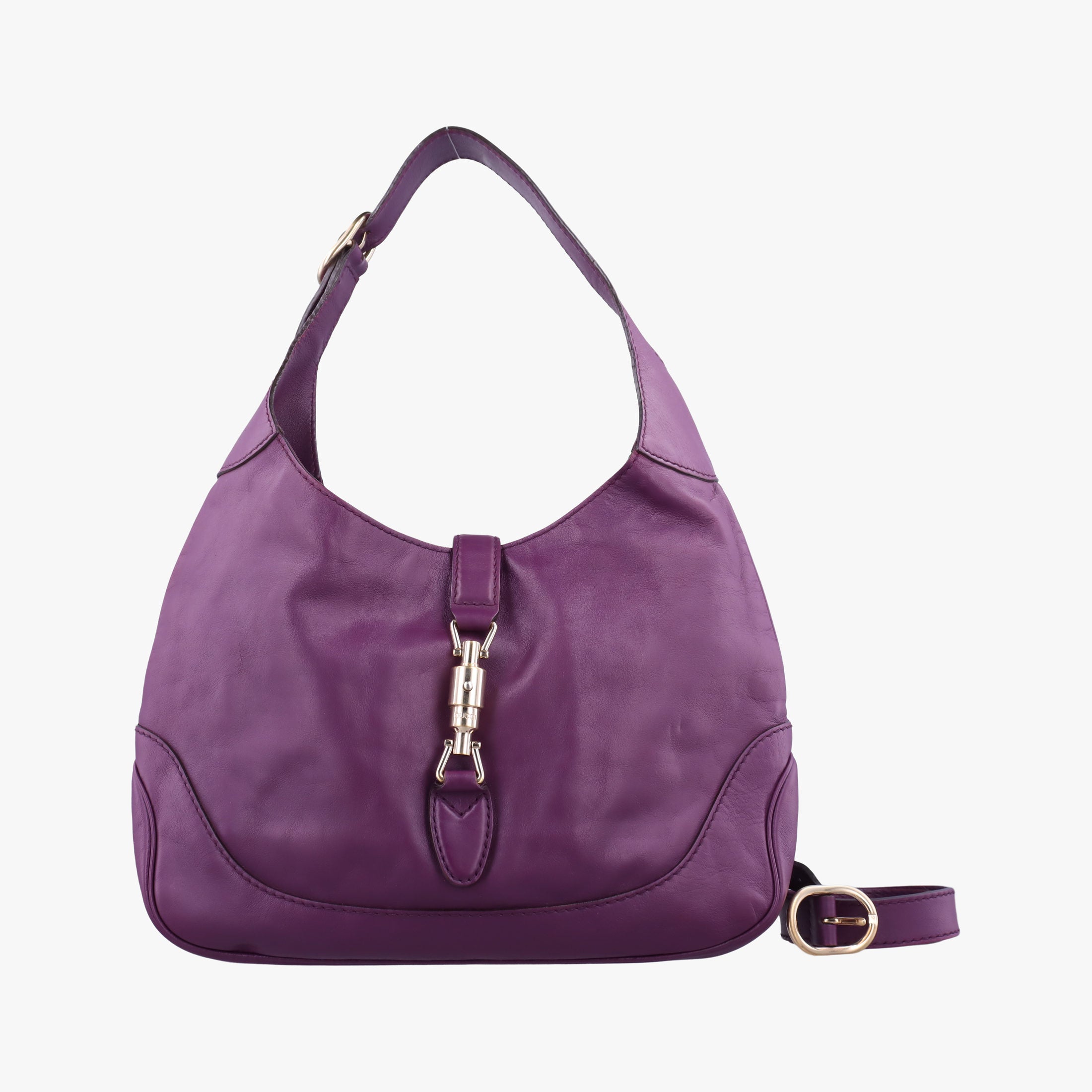Vintage Gucci New jackie Purple Leather 277520 shoulderbag | stylenewstar