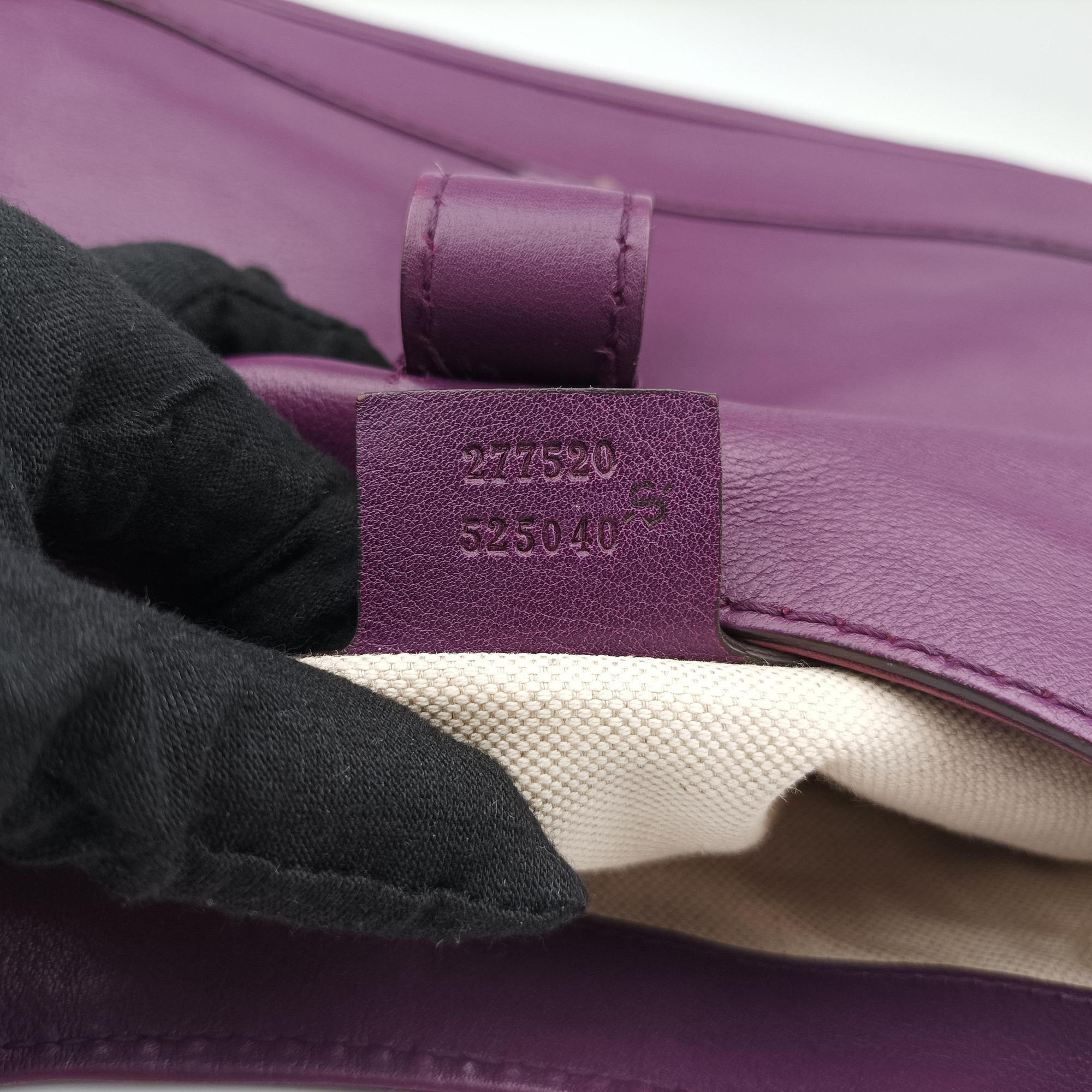 Vintage Gucci New jackie Purple Leather 277520 shoulderbag | stylenewstar