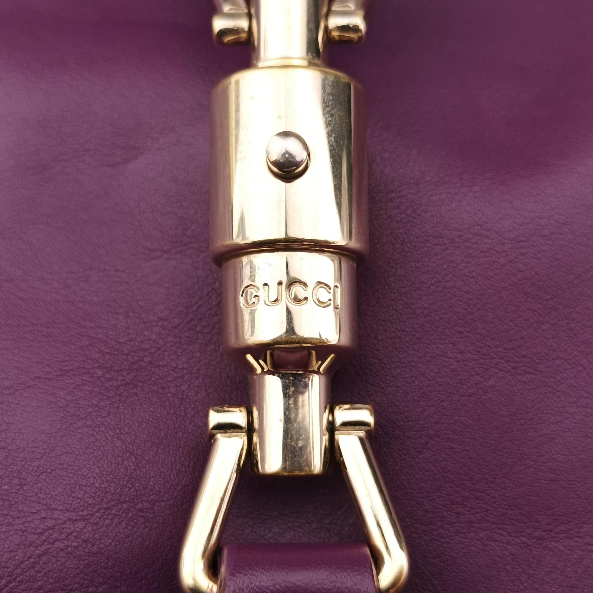 Vintage Gucci New jackie Purple Leather 277520 shoulderbag | stylenewstar