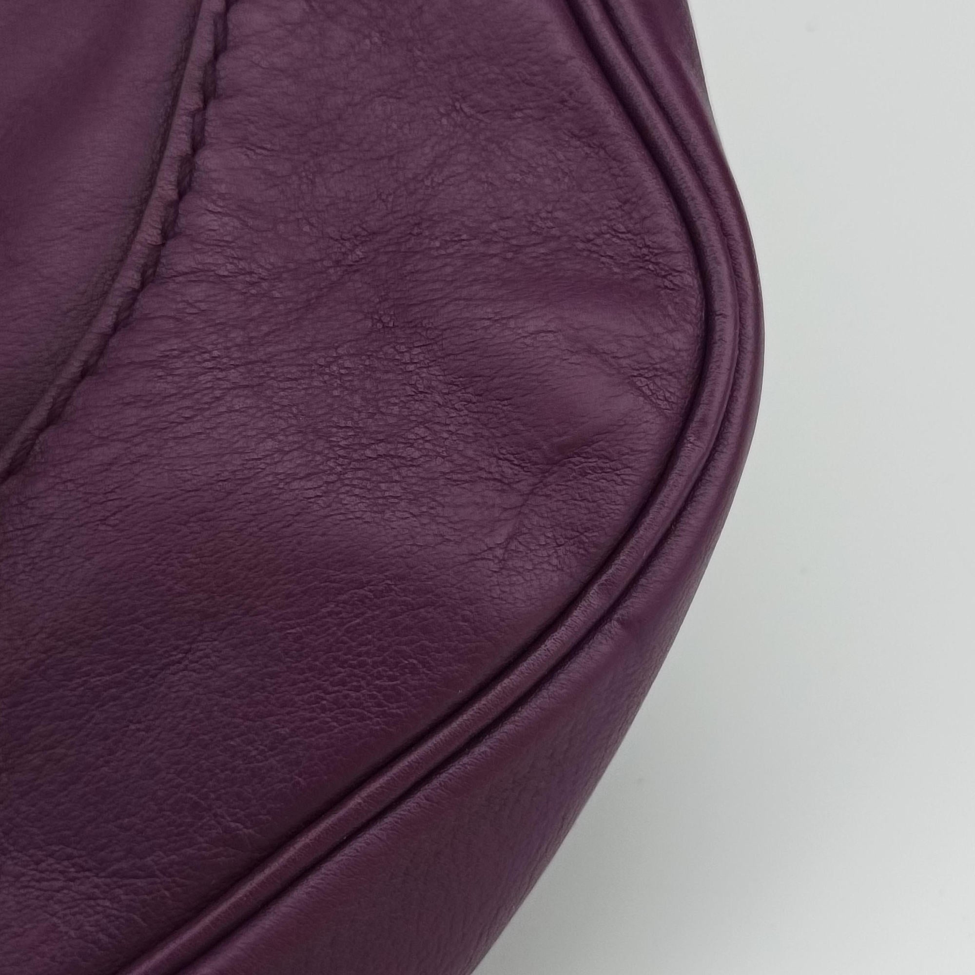 Vintage Gucci New jackie Purple Leather 277520 shoulderbag | stylenewstar