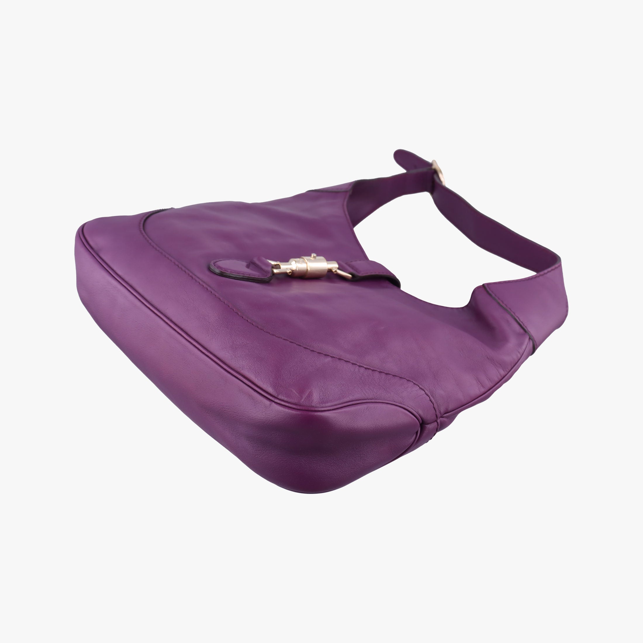 Vintage Gucci New jackie Purple Leather 277520 shoulderbag | stylenewstar