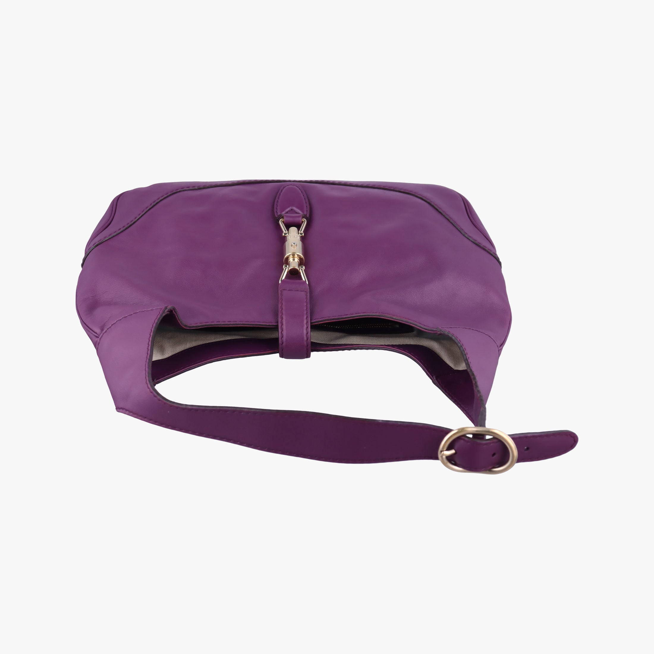 Vintage Gucci New jackie Purple Leather 277520 shoulderbag | stylenewstar