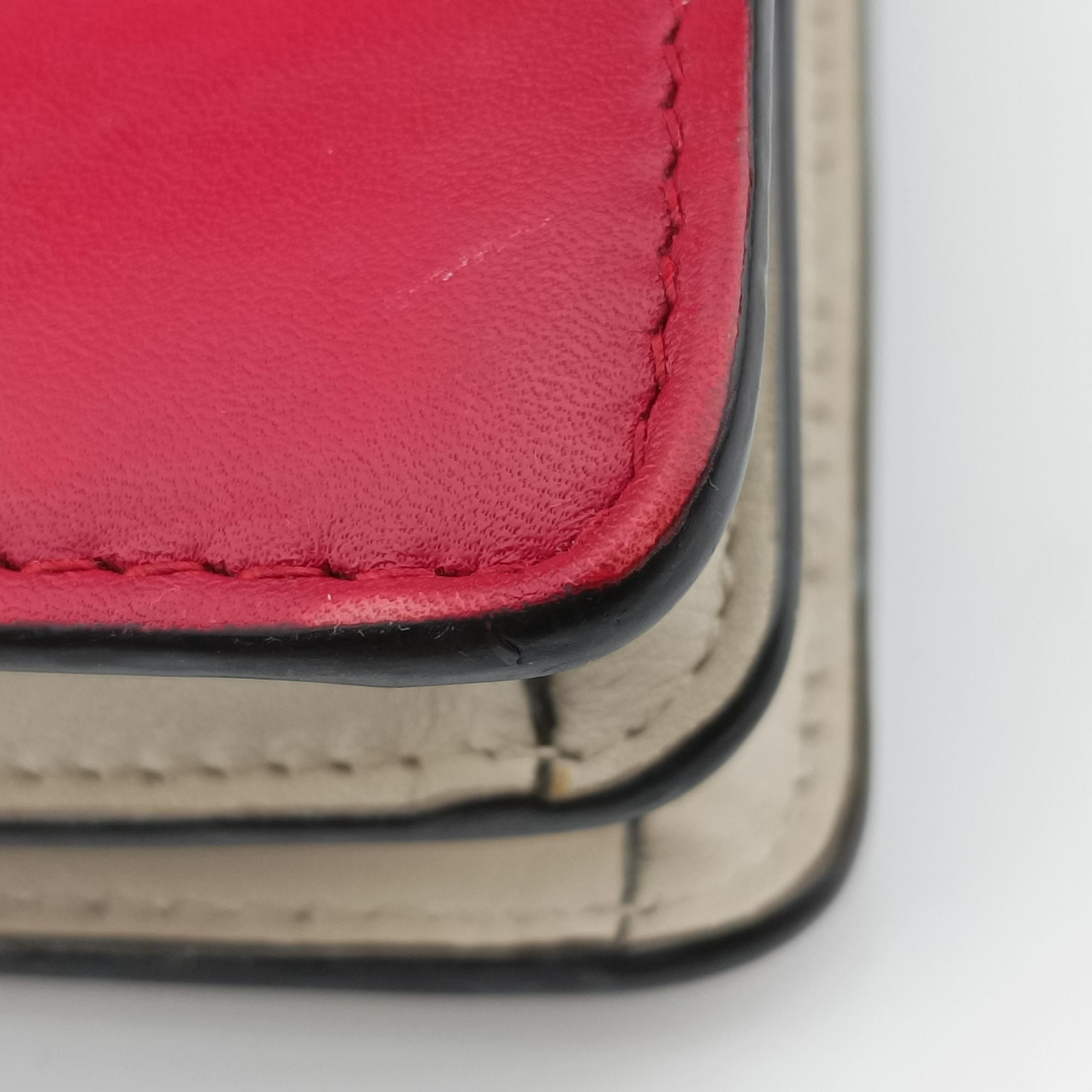Pre-owned Gucci Dionysus bamboo White×navy×red Leather 448075 shoulderbag | stylenewstar