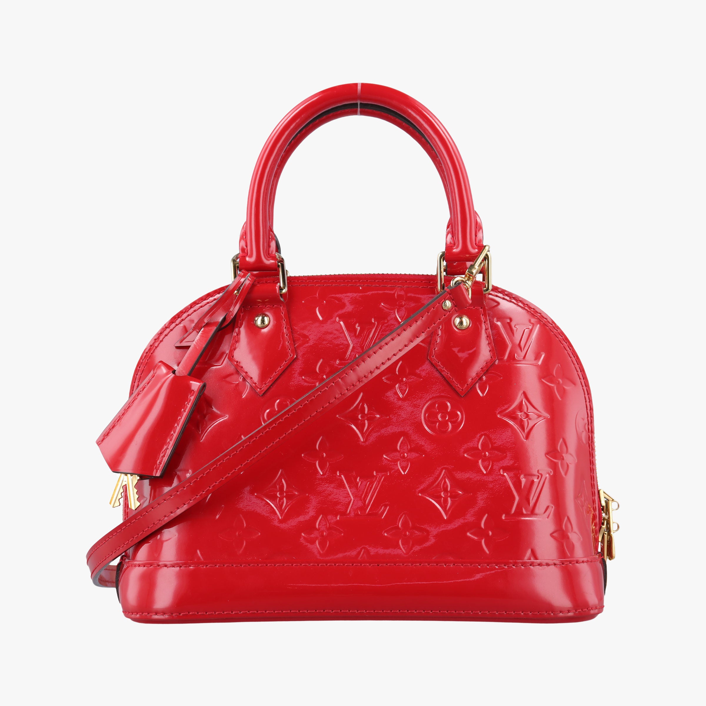 Vintage Louis Vuitton Alma BB CERISE Vernis M90174 shoulderbag | stylenewstar