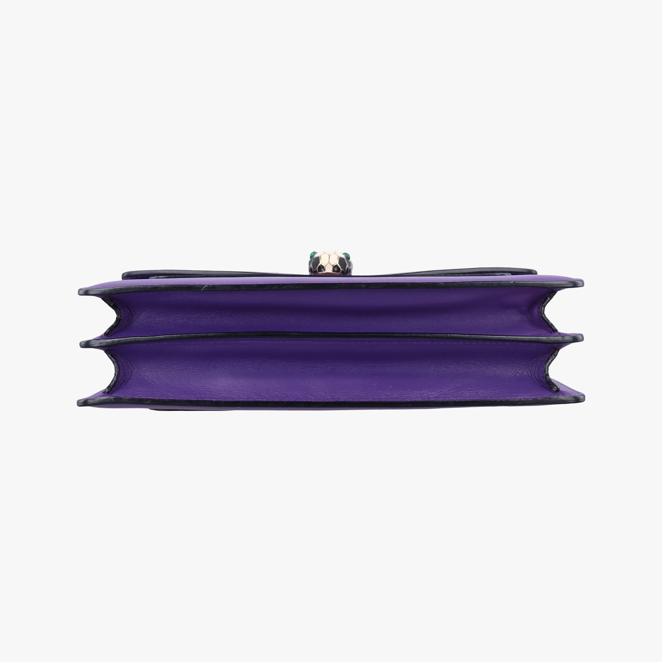 Pre-owned Bvlgari SERPENTI FOREVER Purple leather  shoulderbag | stylenewstar