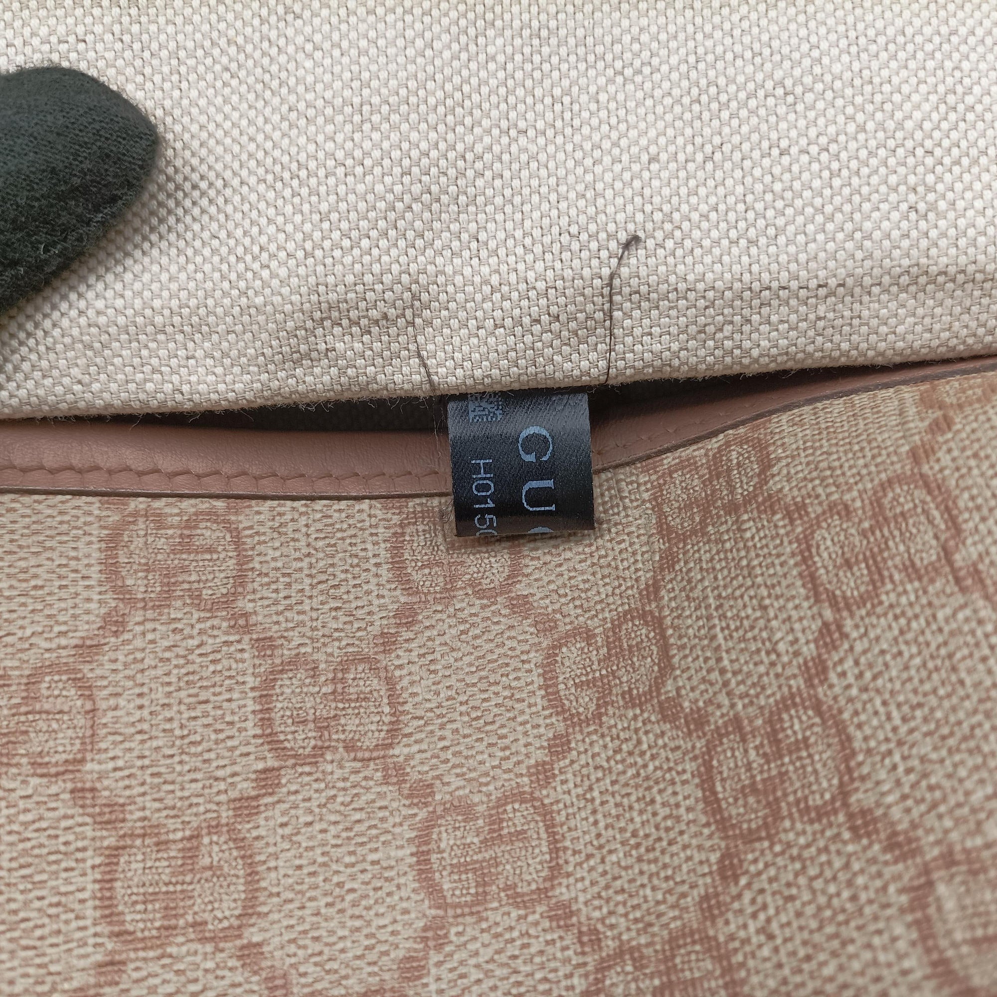 Secondhand Gucci GG Plus Messenger beige×Multicolour PVC coated canvas×Leather 201732 shoulderbag | stylenewstar