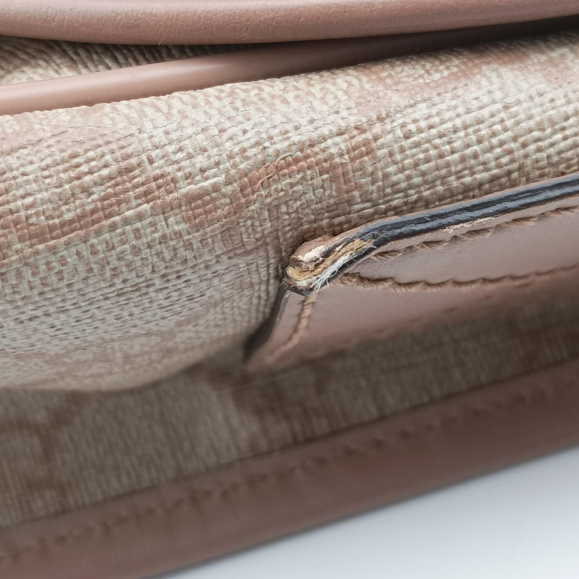 Secondhand Gucci GG Plus Messenger beige×Multicolour PVC coated canvas×Leather 201732 shoulderbag | stylenewstar