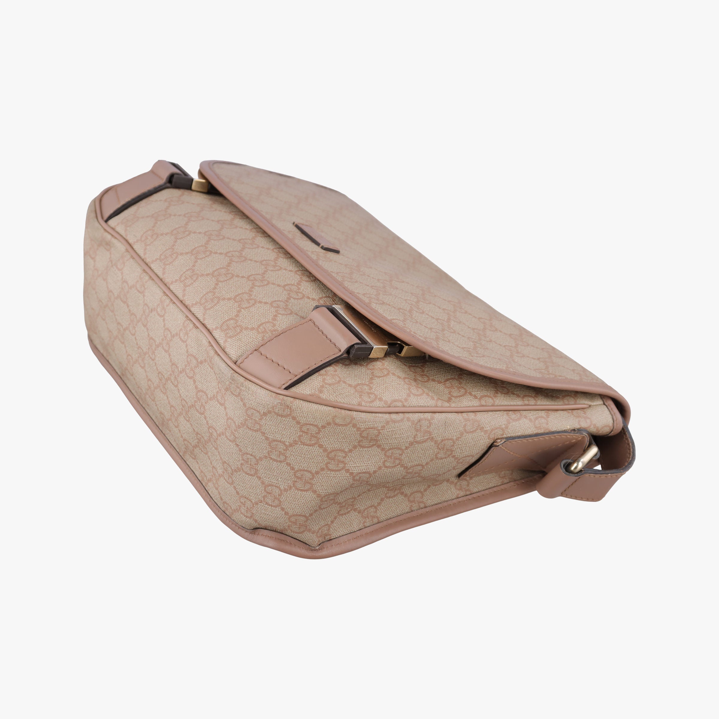 Secondhand Gucci GG Plus Messenger beige×Multicolour PVC coated canvas×Leather 201732 shoulderbag | stylenewstar