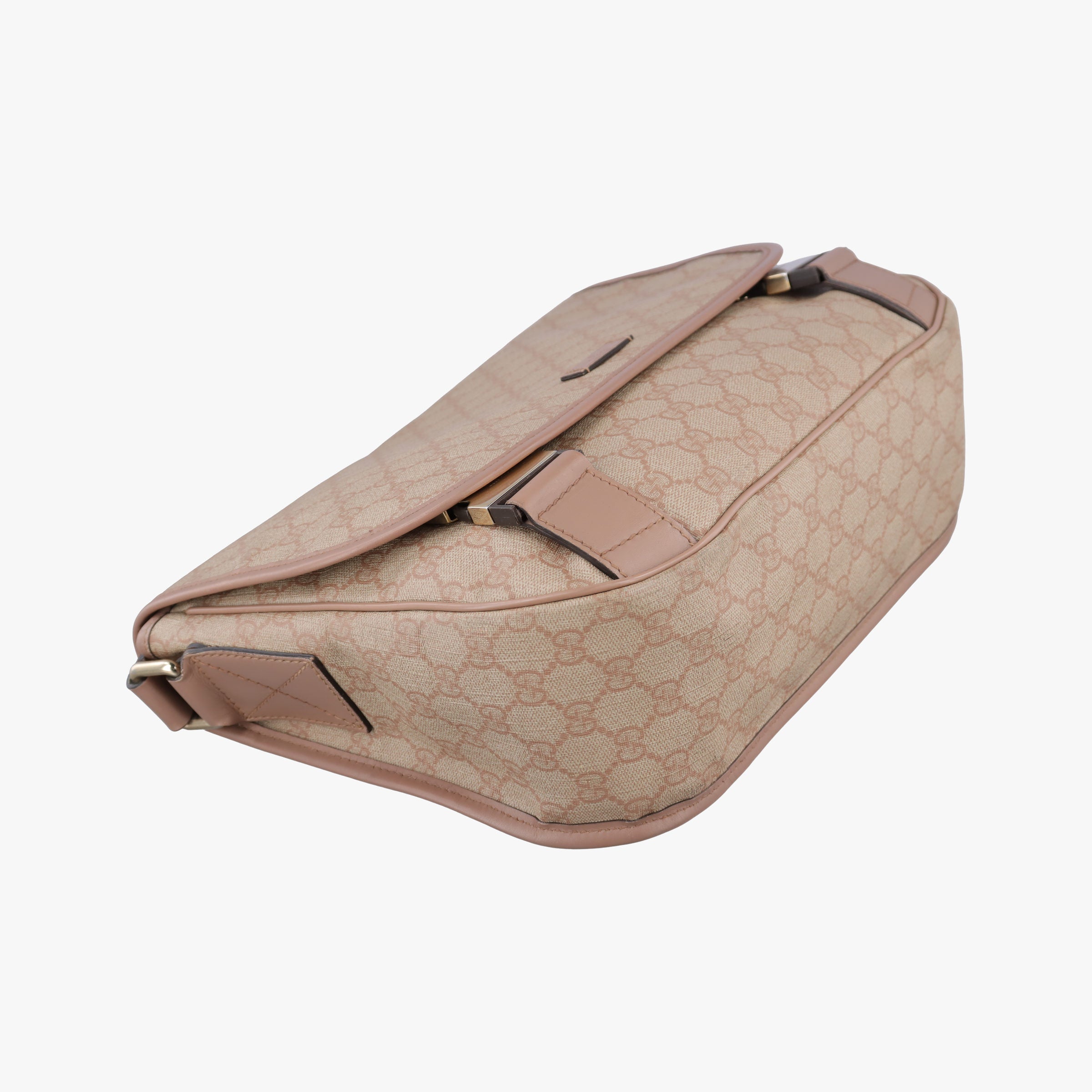 Secondhand Gucci GG Plus Messenger beige×Multicolour PVC coated canvas×Leather 201732 shoulderbag | stylenewstar