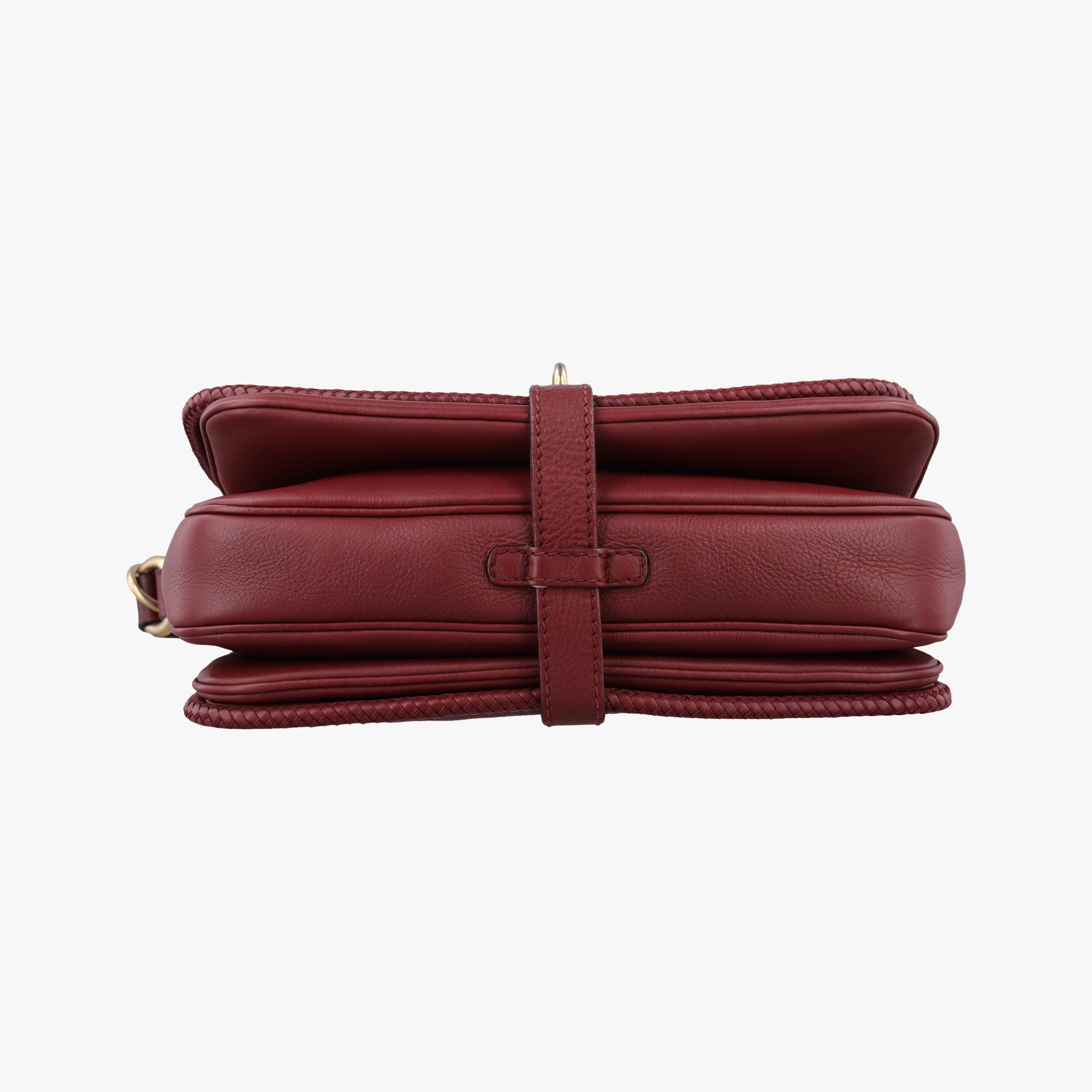 Pre-owned Gucci Marrakech Messenger burgundy Leather 257024 shoulderbag | stylenewstar