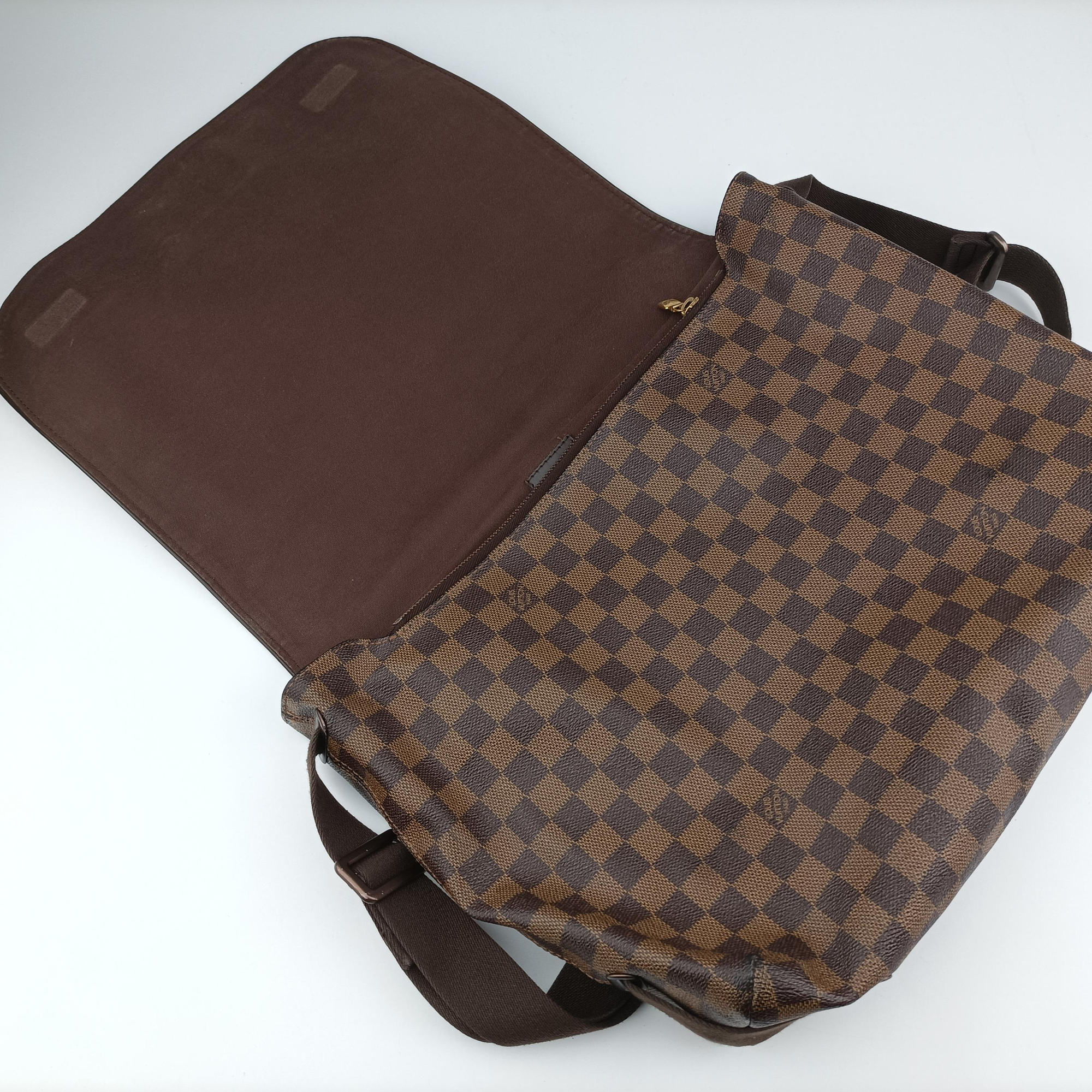 Pre-owned Louis Vuitton BROOKLYN MM EBENE Damier Canvas N51211 shoulderbag | stylenewstar