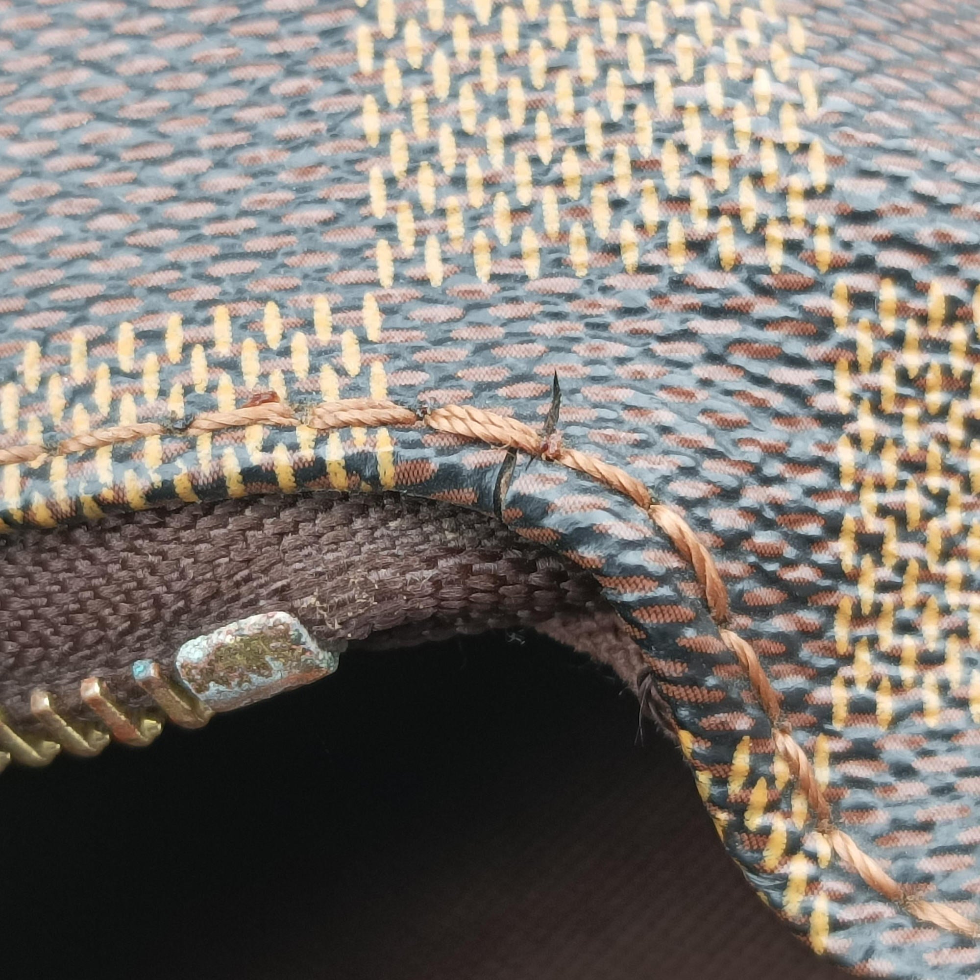 Pre-owned Louis Vuitton BROOKLYN MM EBENE Damier Canvas N51211 shoulderbag | stylenewstar
