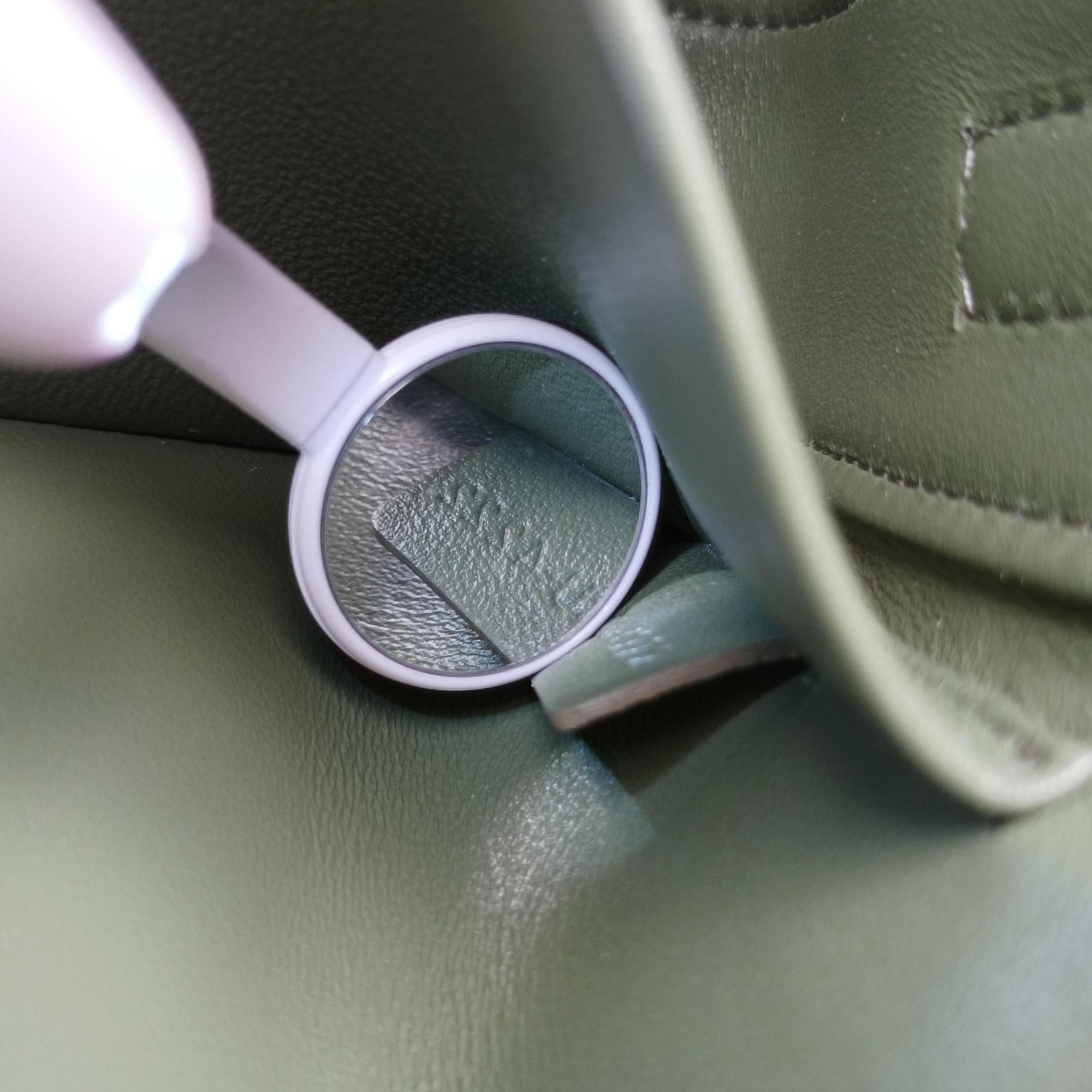 Pre-owned Celine Claude Triomphe Green Leather  shoulderbag | stylenewstar