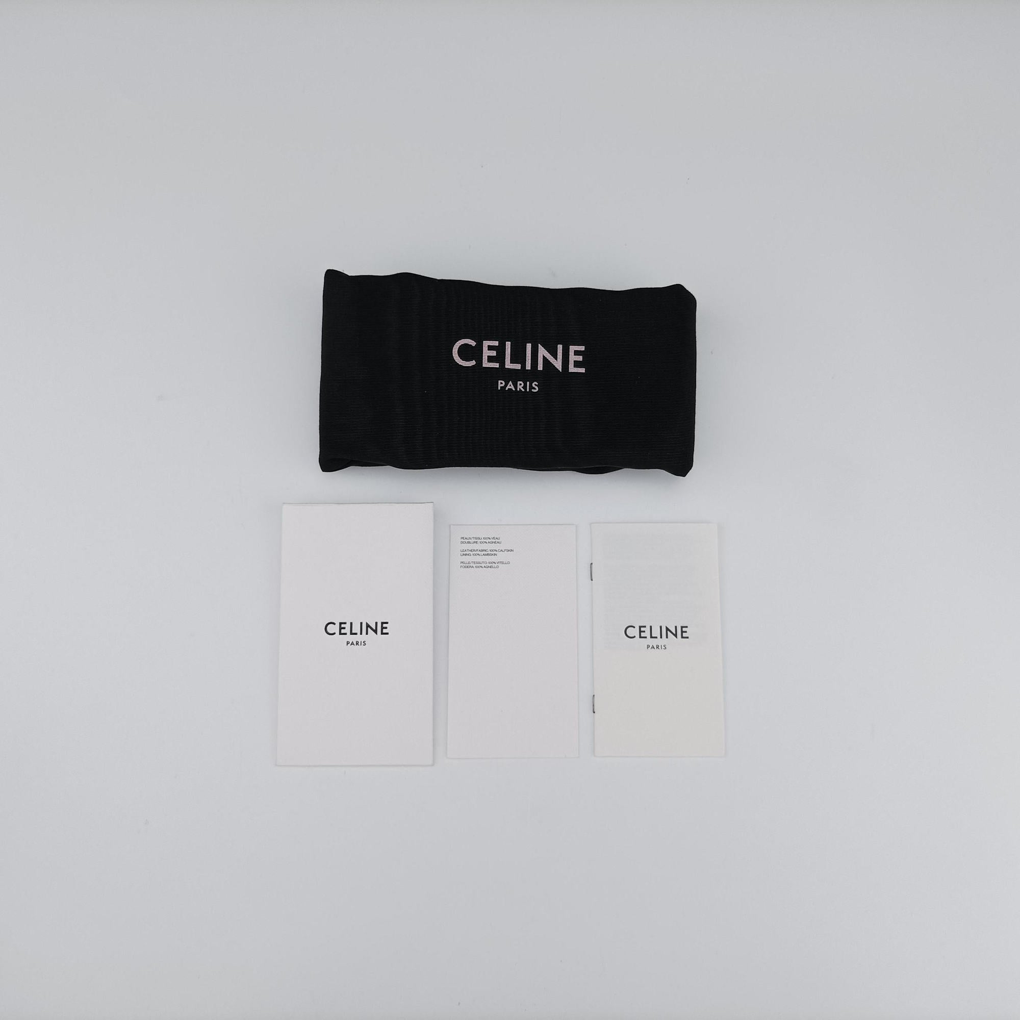 Pre-owned Celine Claude Triomphe Green Leather  shoulderbag | stylenewstar