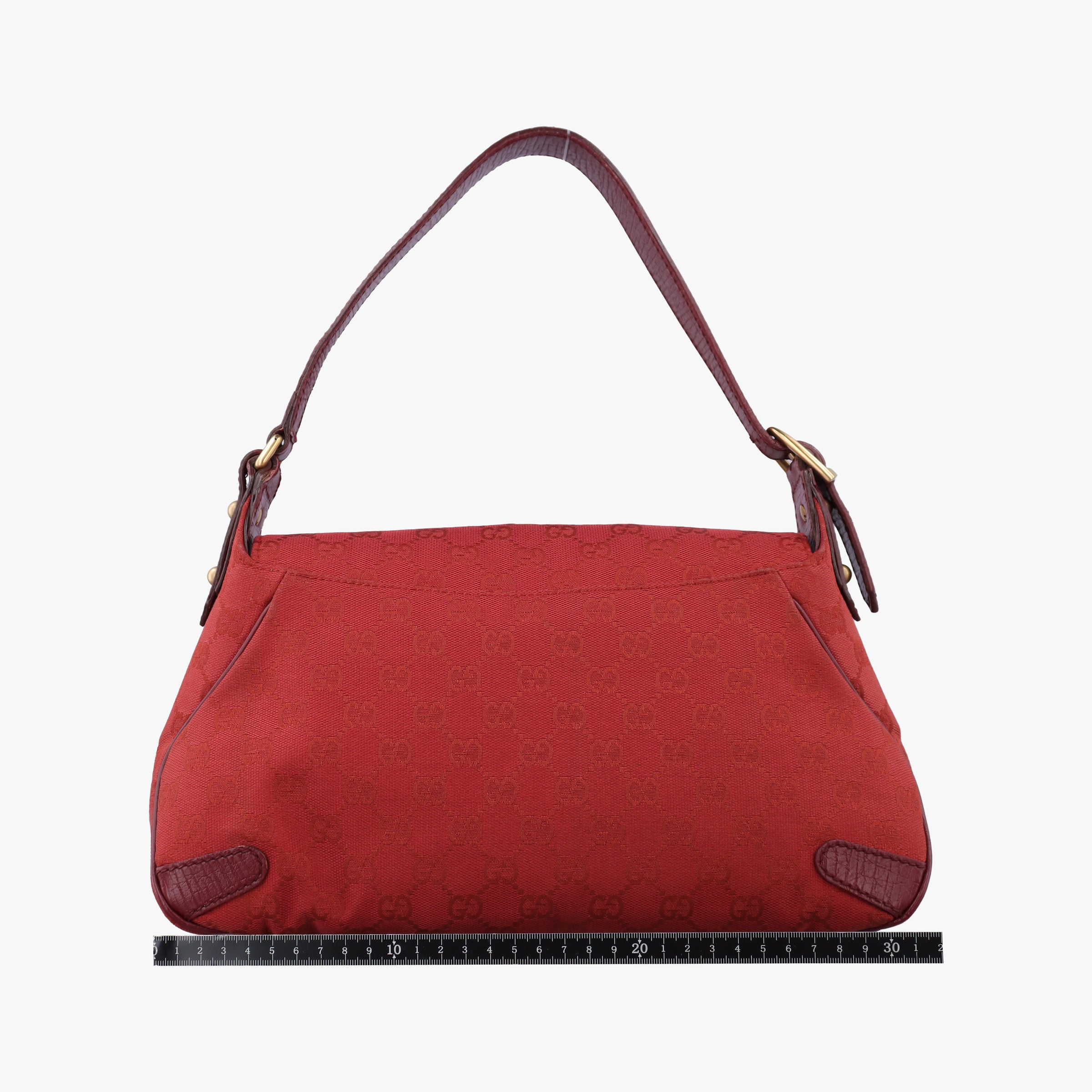 Pre-owned Gucci Horsebit Red canvas×Leather 114915 handbag | stylenewstar