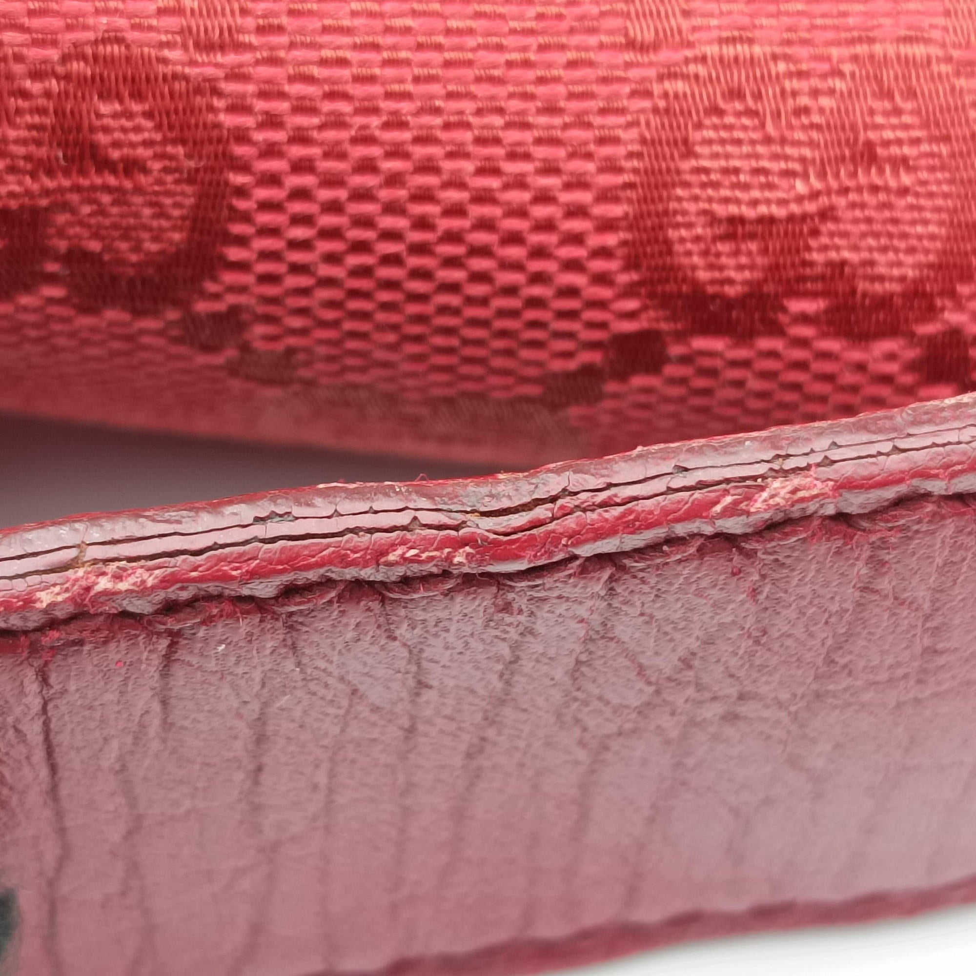 Pre-owned Gucci Horsebit Red canvas×Leather 114915 handbag | stylenewstar