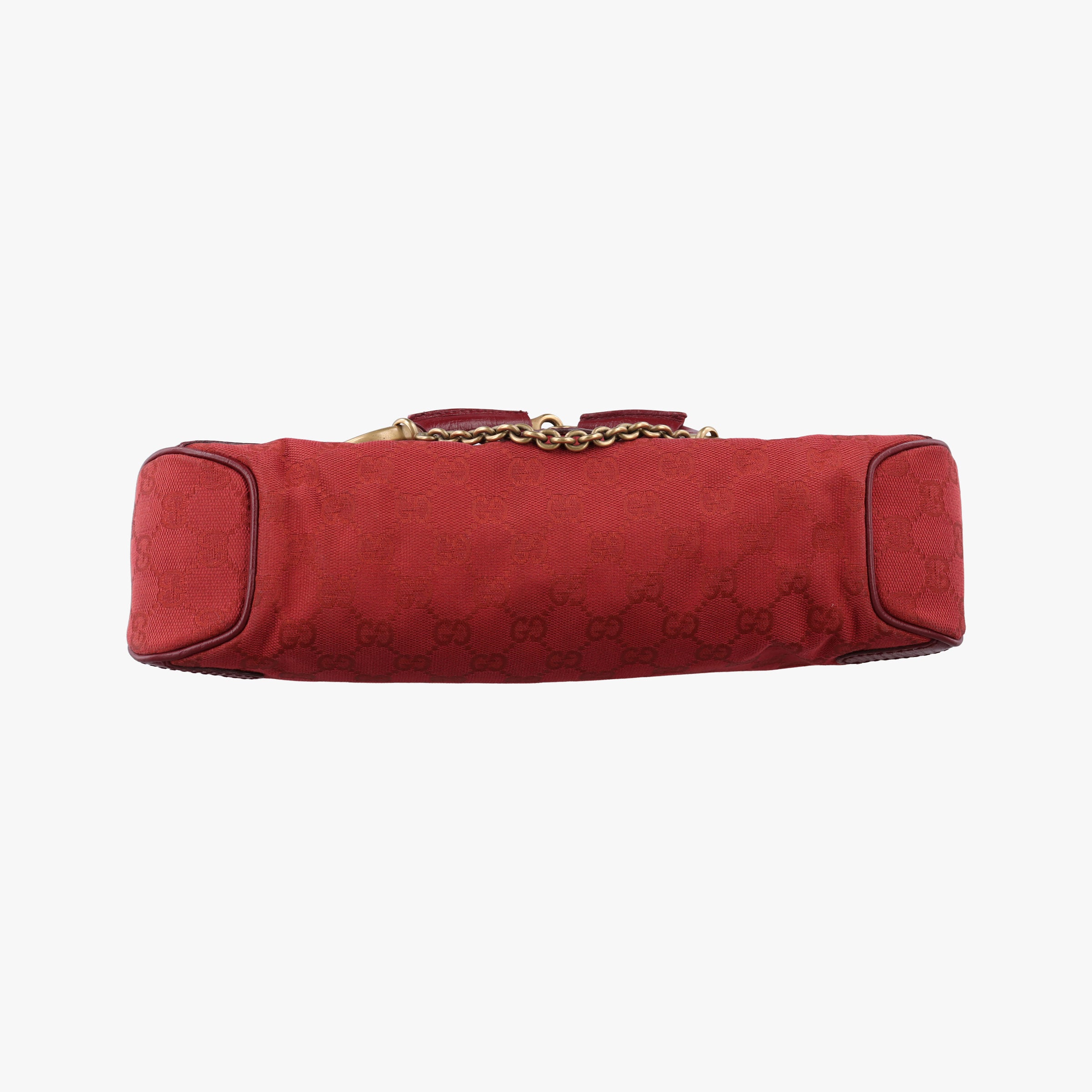Pre-owned Gucci Horsebit Red canvas×Leather 114915 handbag | stylenewstar