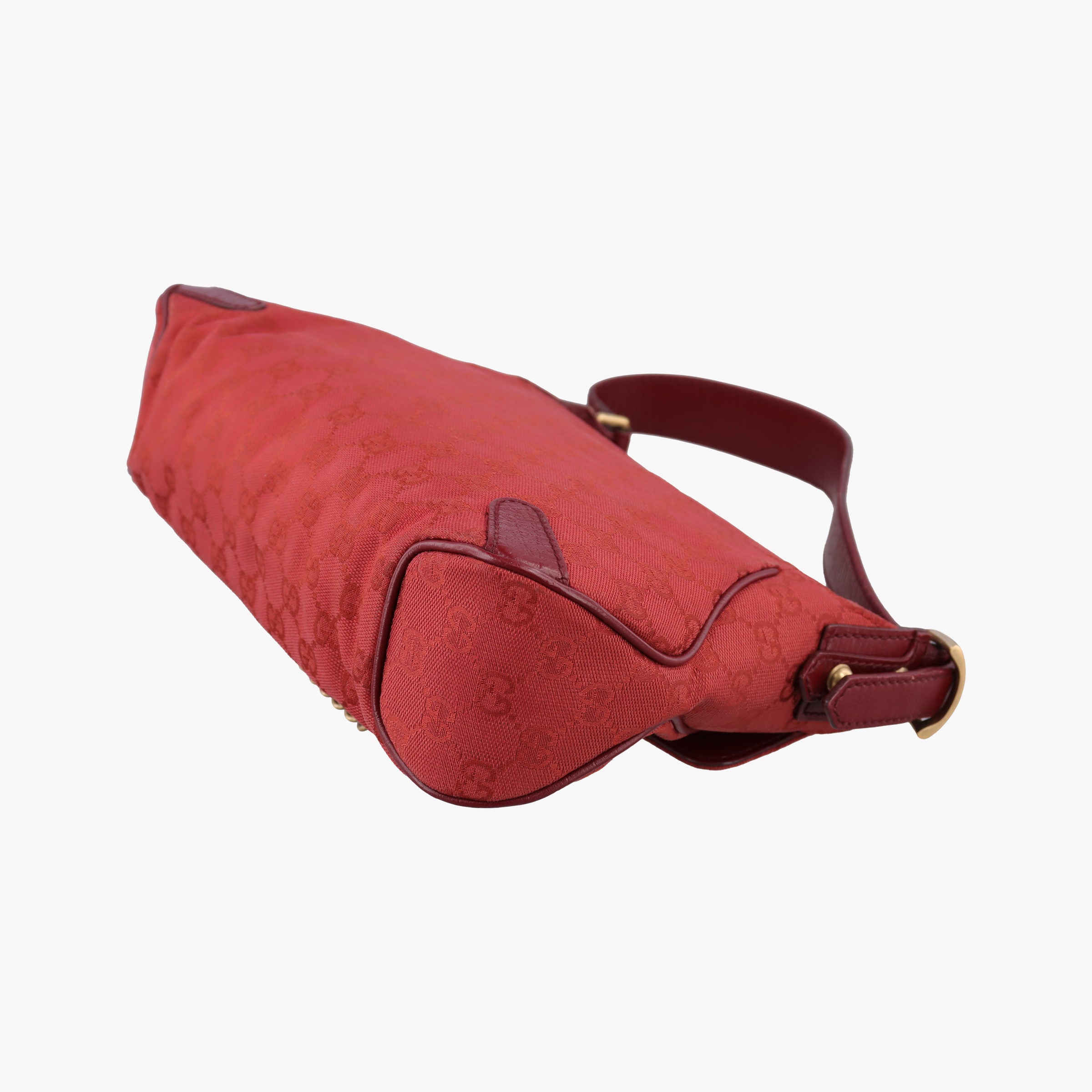 Pre-owned Gucci Horsebit Red canvas×Leather 114915 handbag | stylenewstar