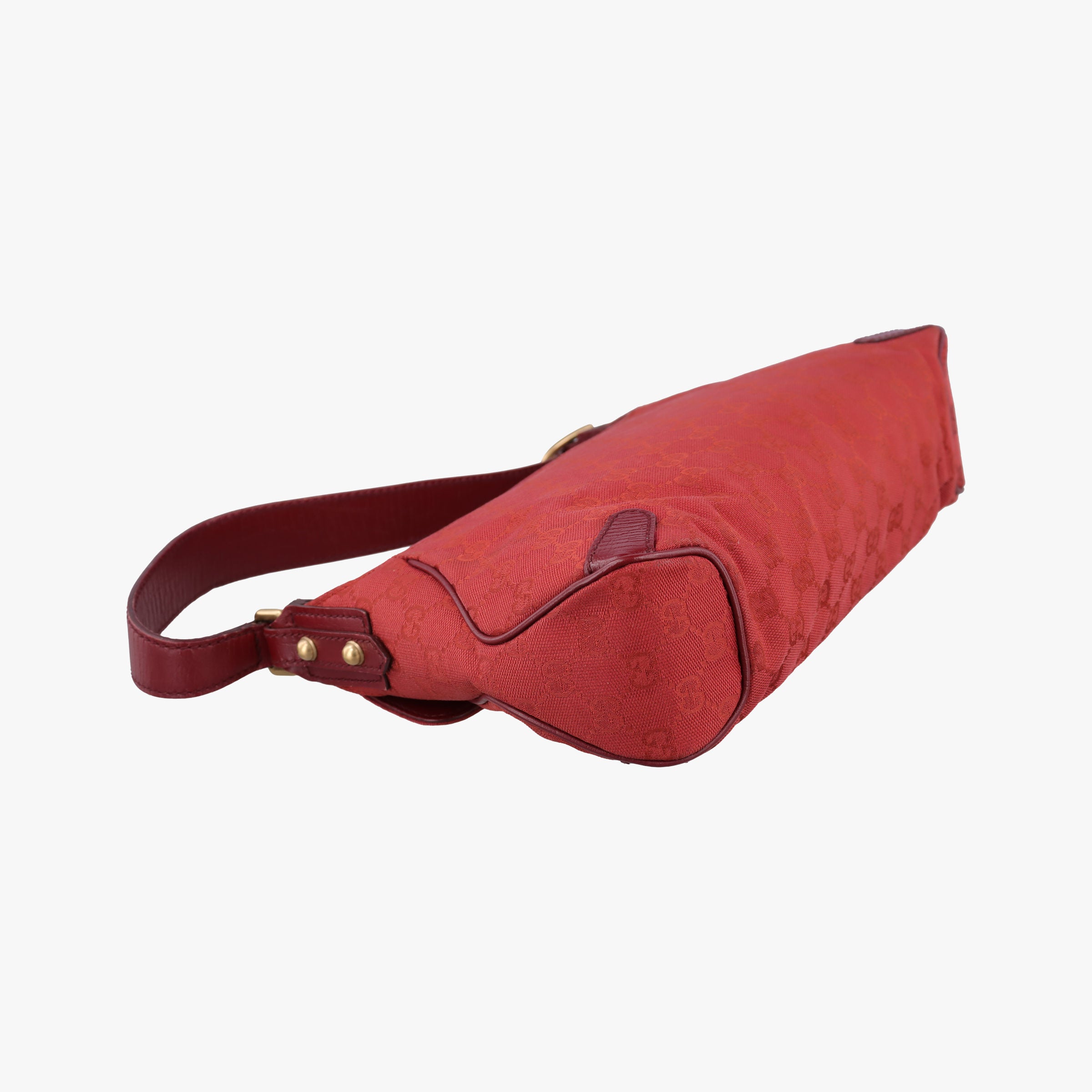 Pre-owned Gucci Horsebit Red canvas×Leather 114915 handbag | stylenewstar