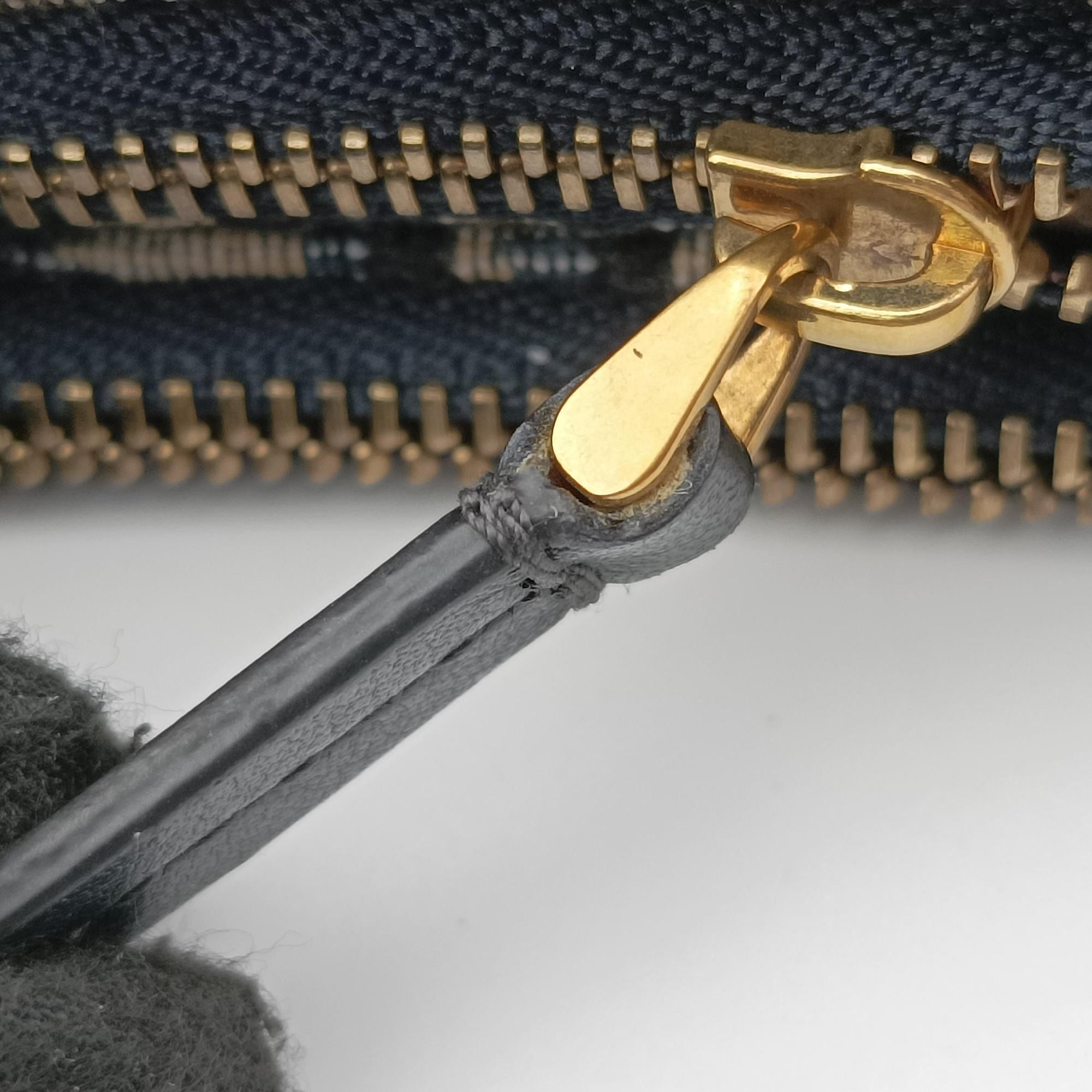 Pre-owned Christian Dior Saddle Navy×Gray Jacquard  shoulderbag | stylenewstar