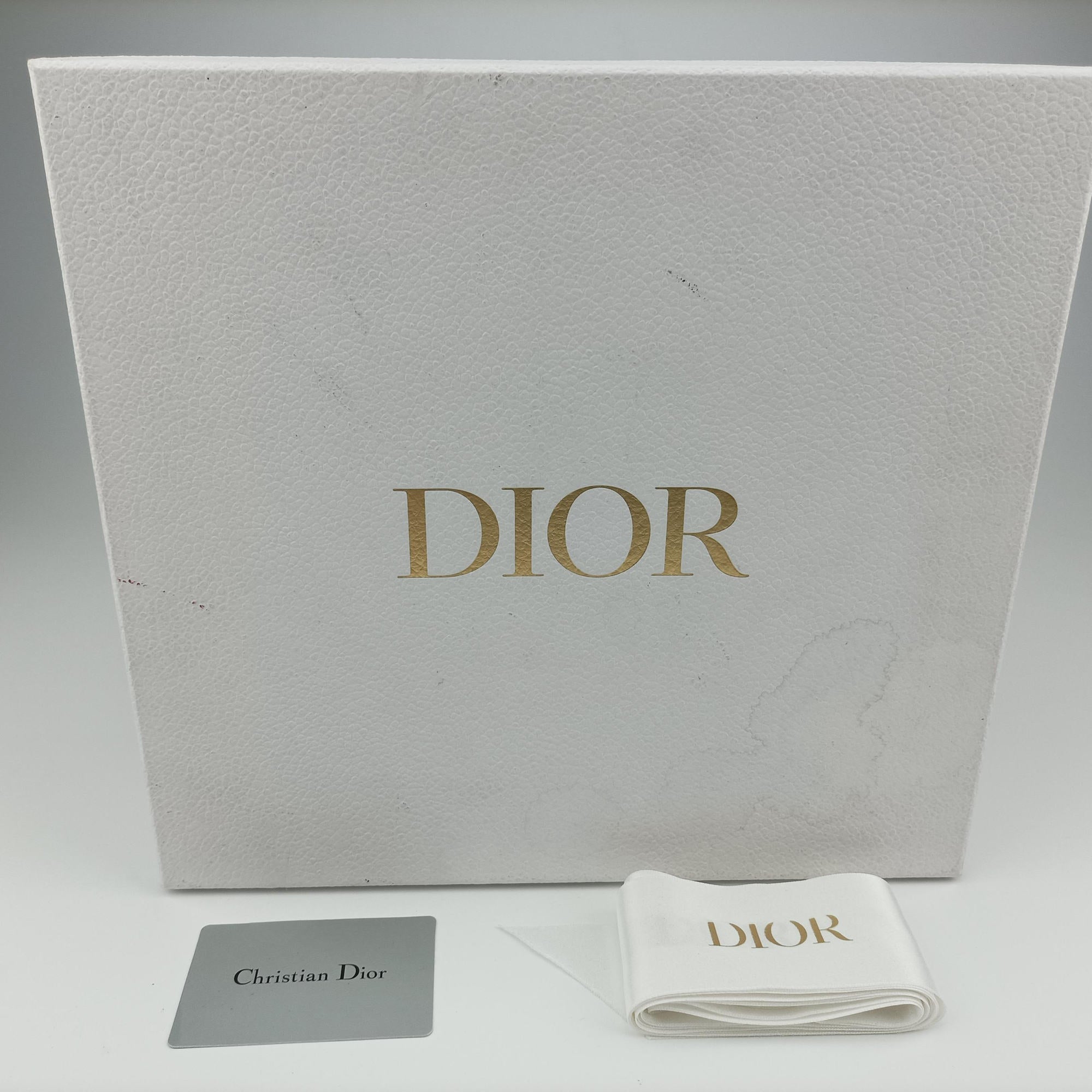 Pre-owned Christian Dior Saddle Navy×Gray Jacquard  shoulderbag | stylenewstar